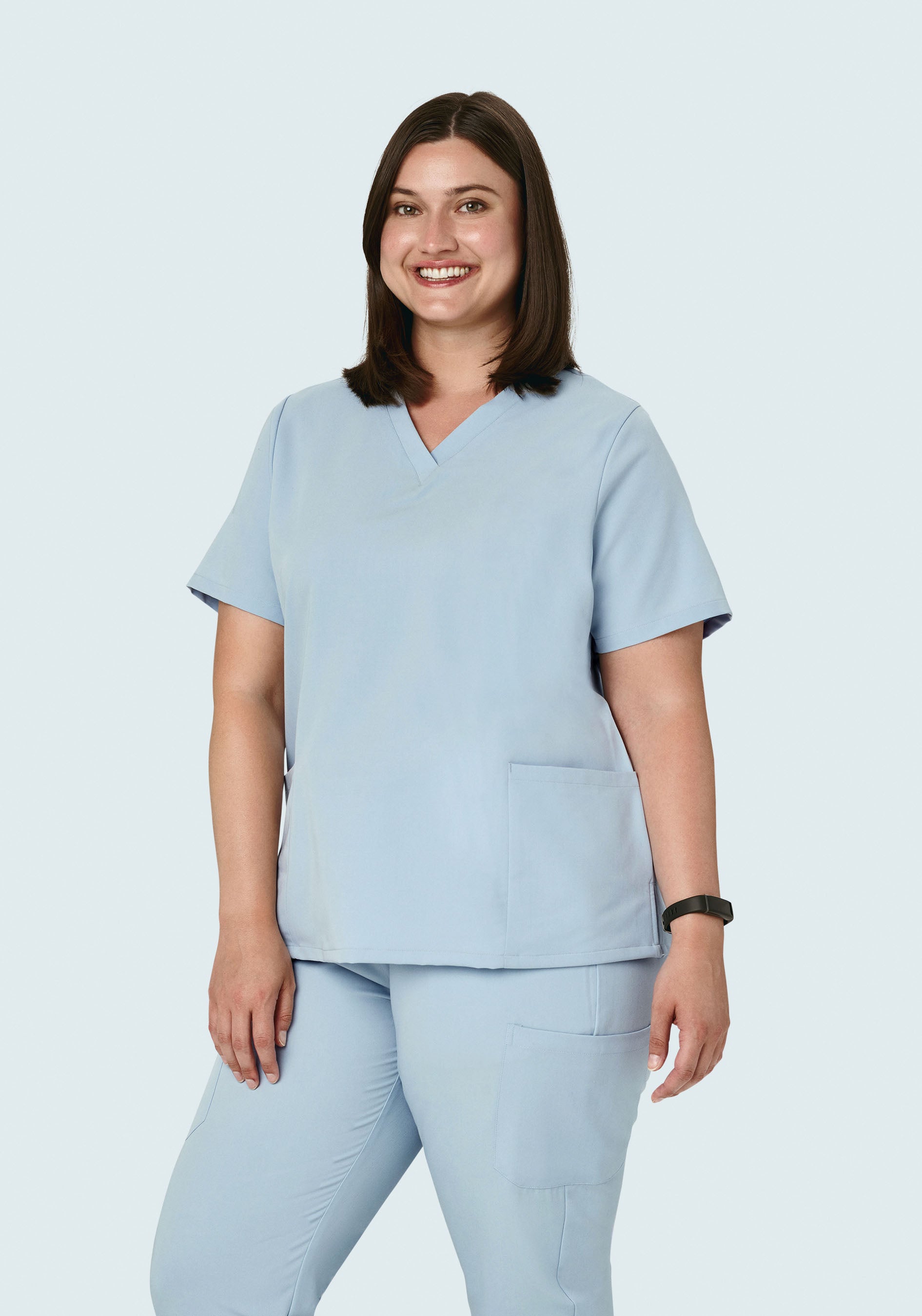 6 Pocket Top Powder Blue