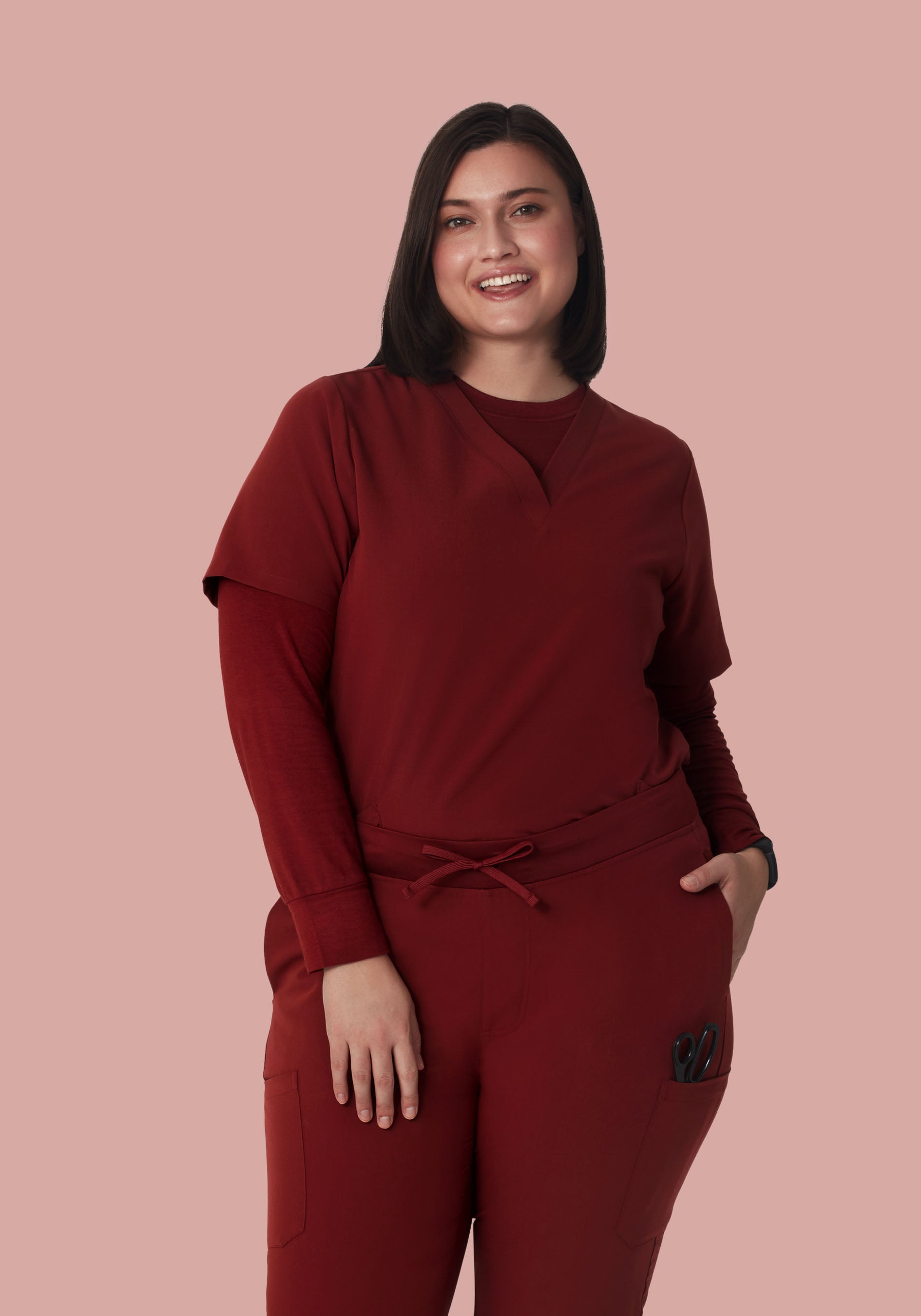 Women's Underscrubs Fired Brick