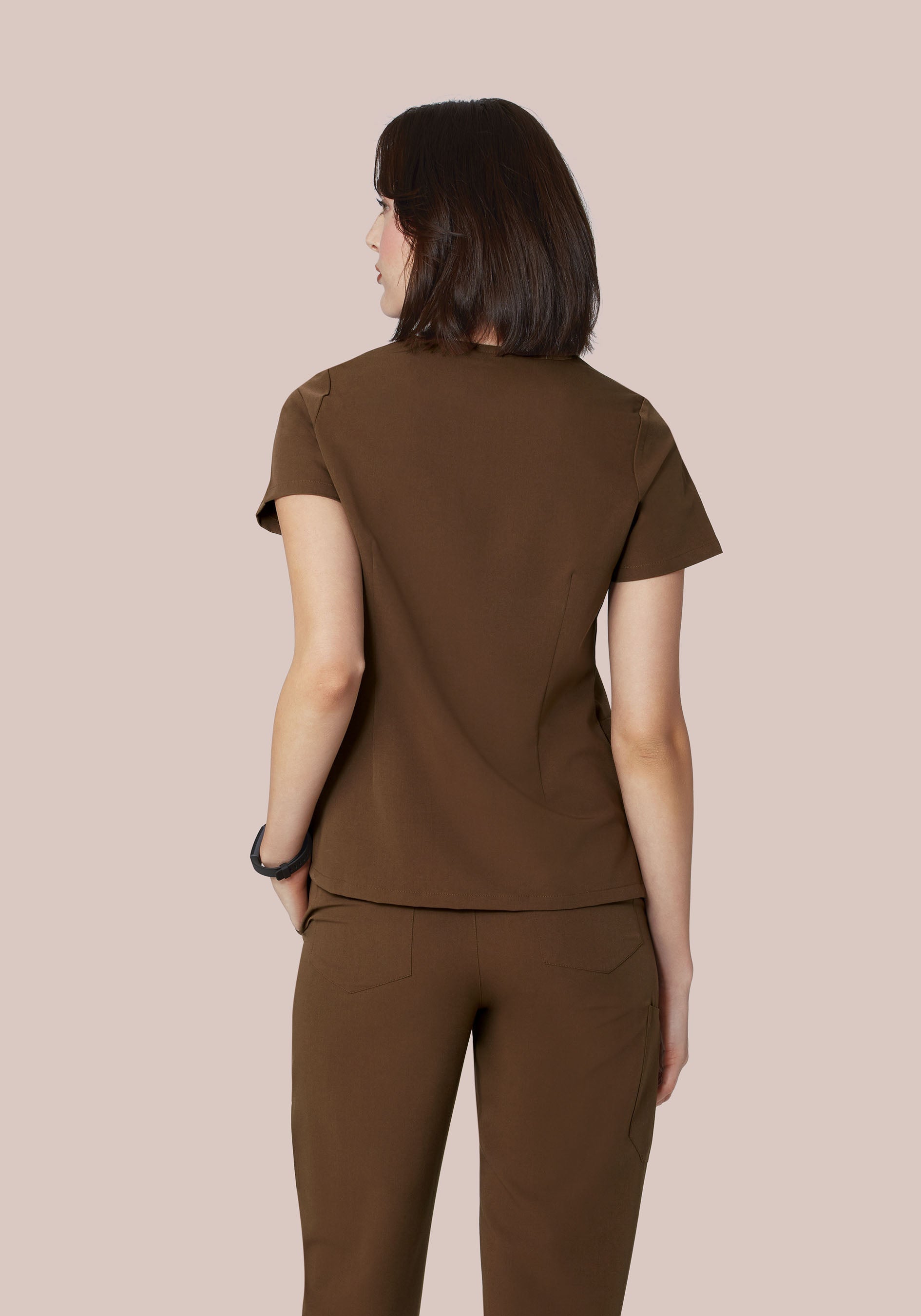 6 Pocket Top Chocolate Brown
