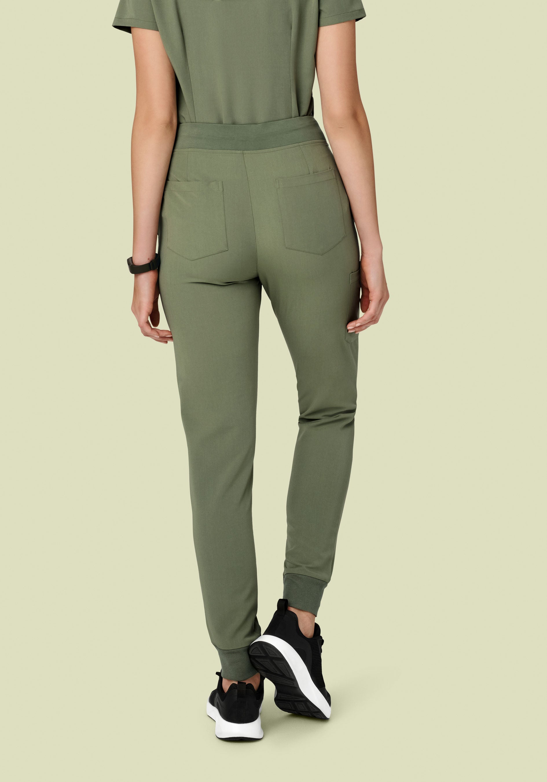 High Waisted Joggers Sage