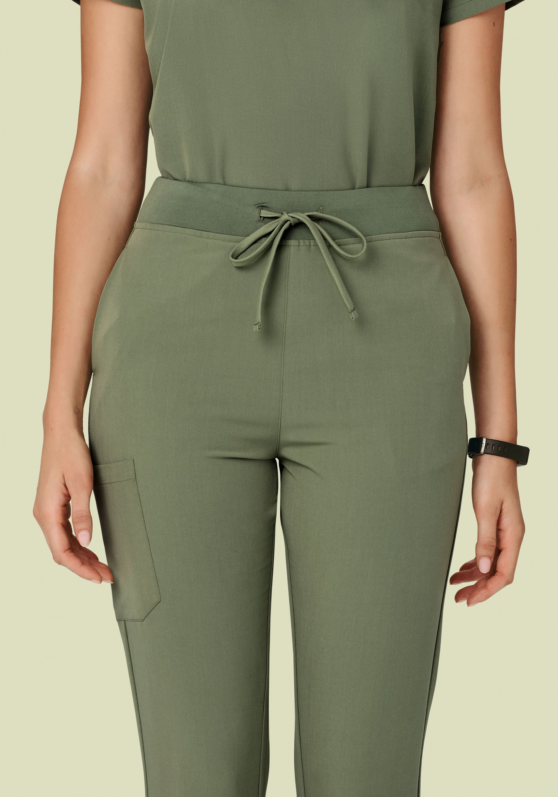 High Waisted Joggers Sage