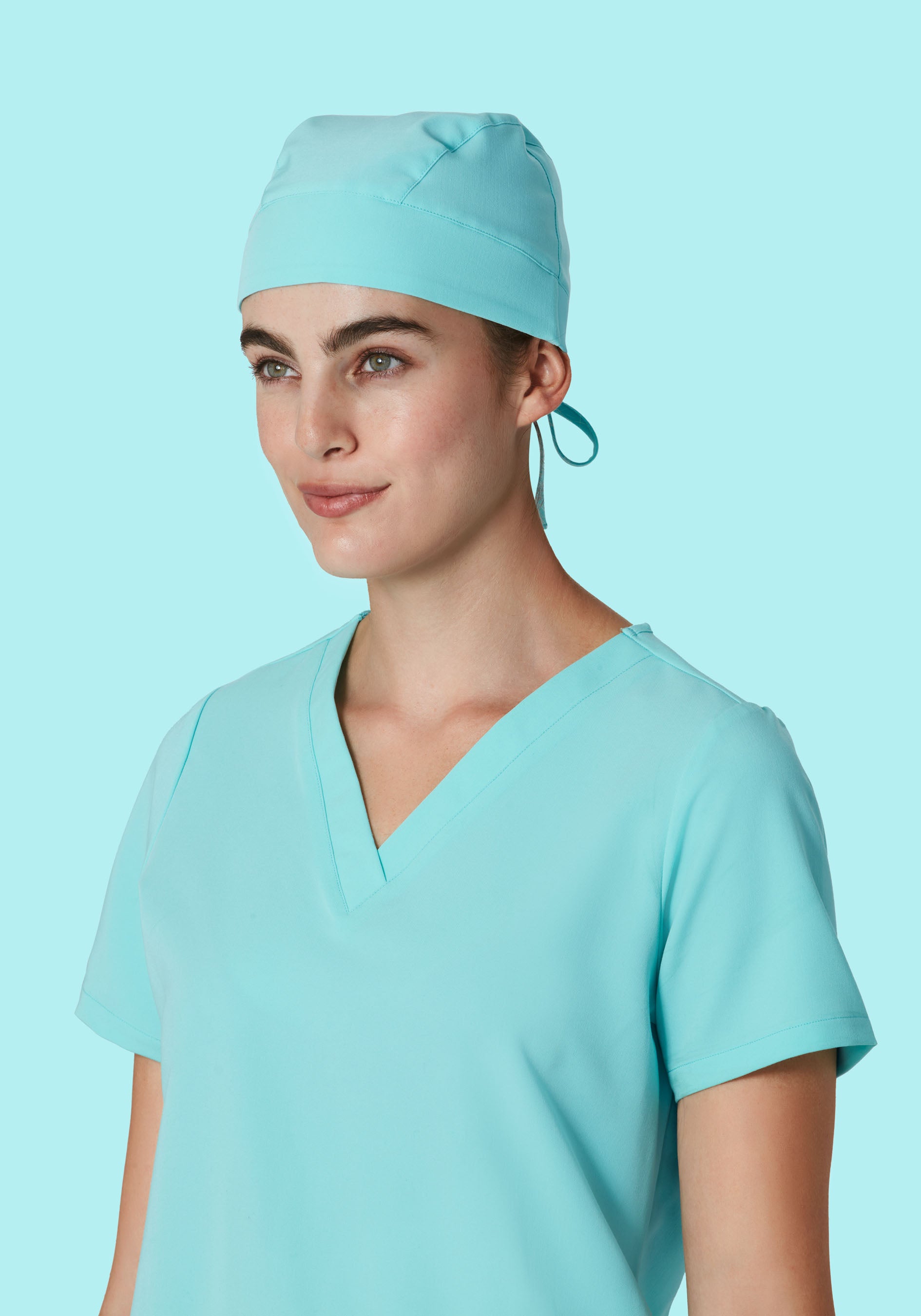 Contemporary Scrub Cap Aqua