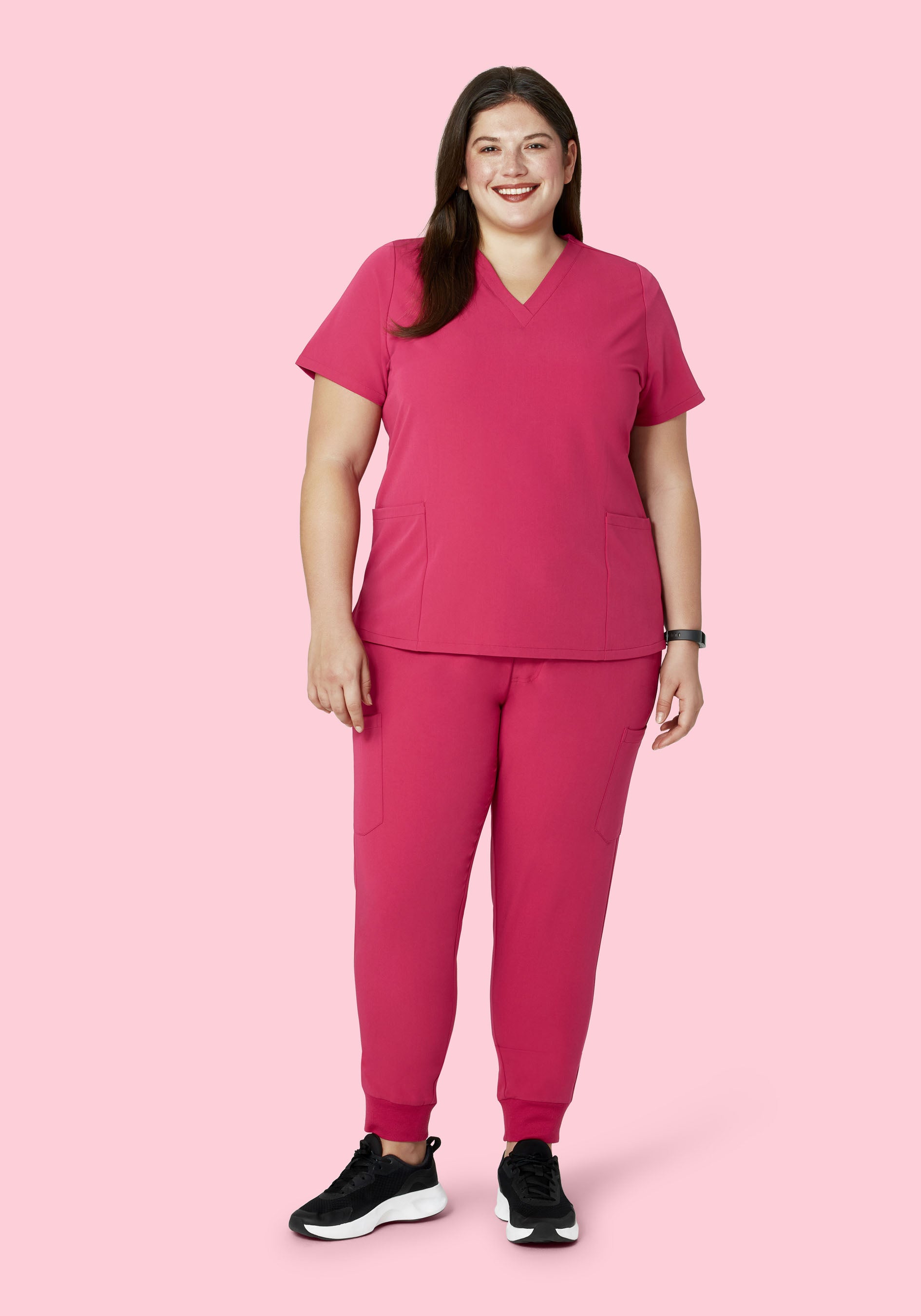 9 Pocket Joggers Deep Magenta