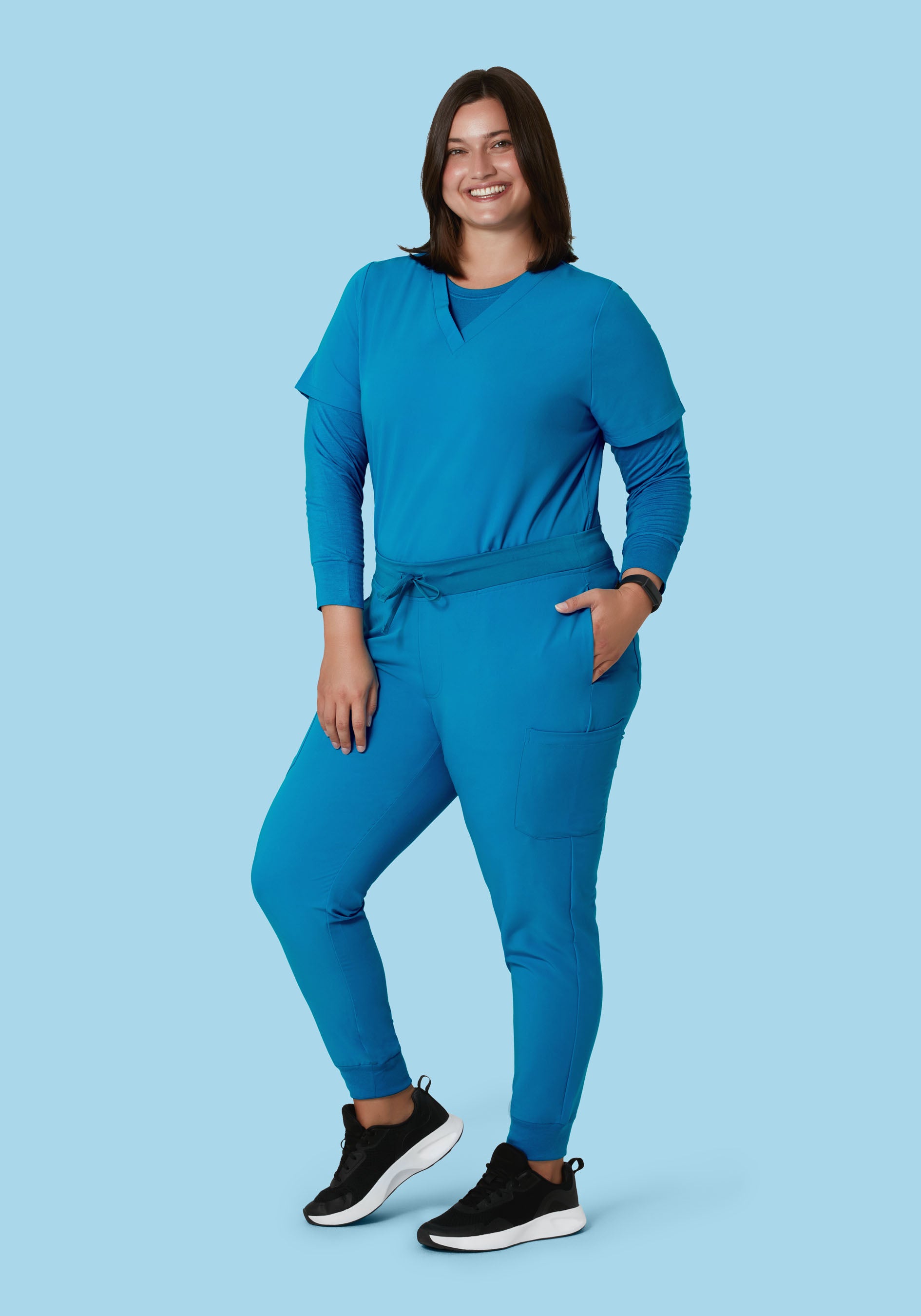 9 Pocket Joggers Electric Blue