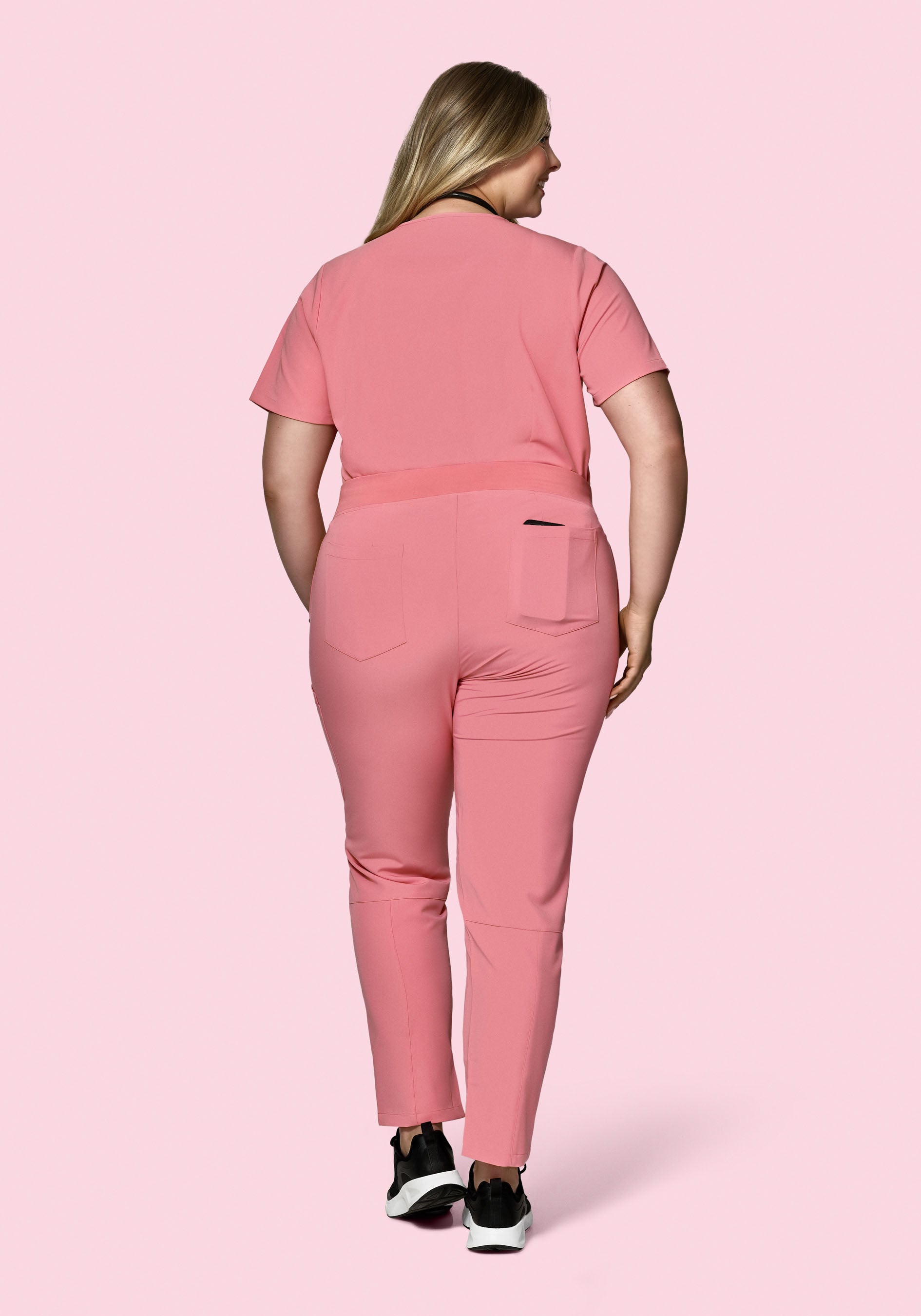 High Waisted Joggers Peony