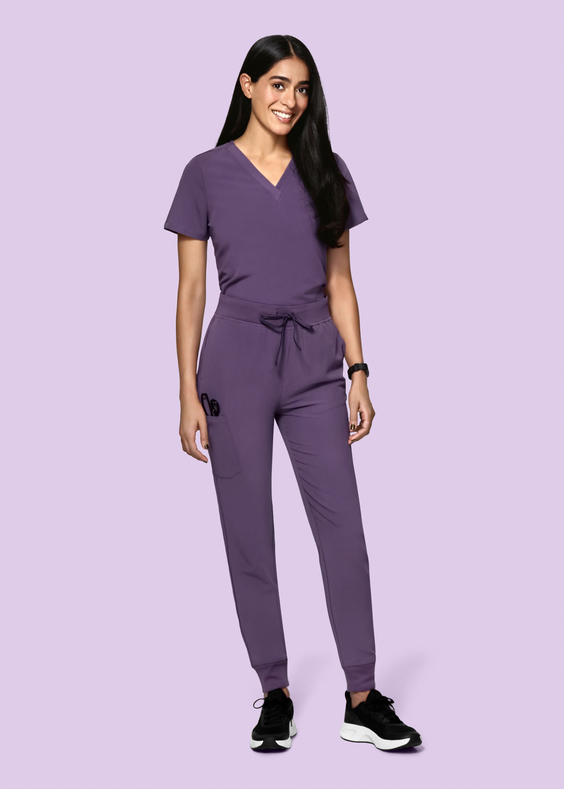 High Waisted Joggers Dewberry