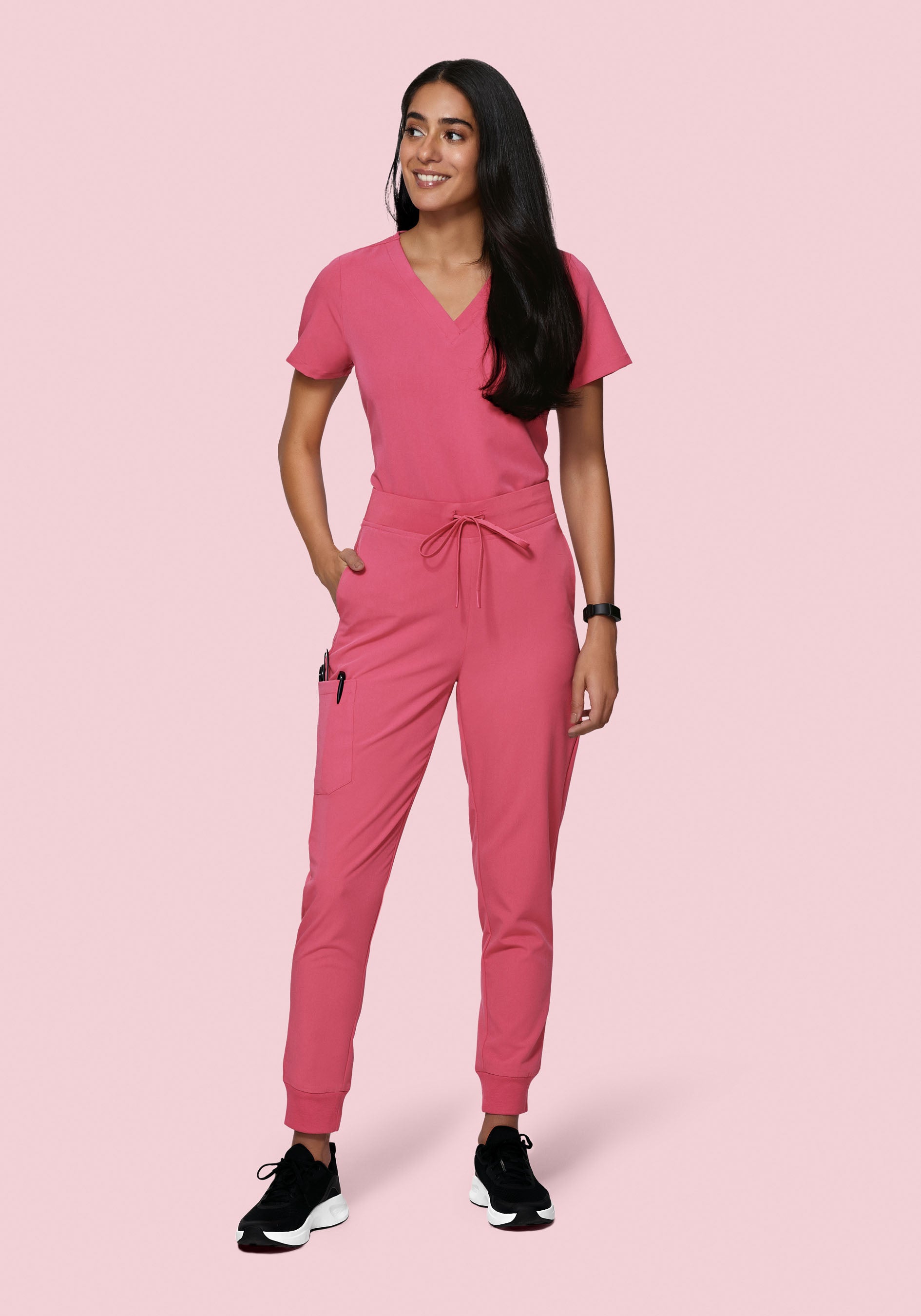 6 Pocket Top Jaipur Pink