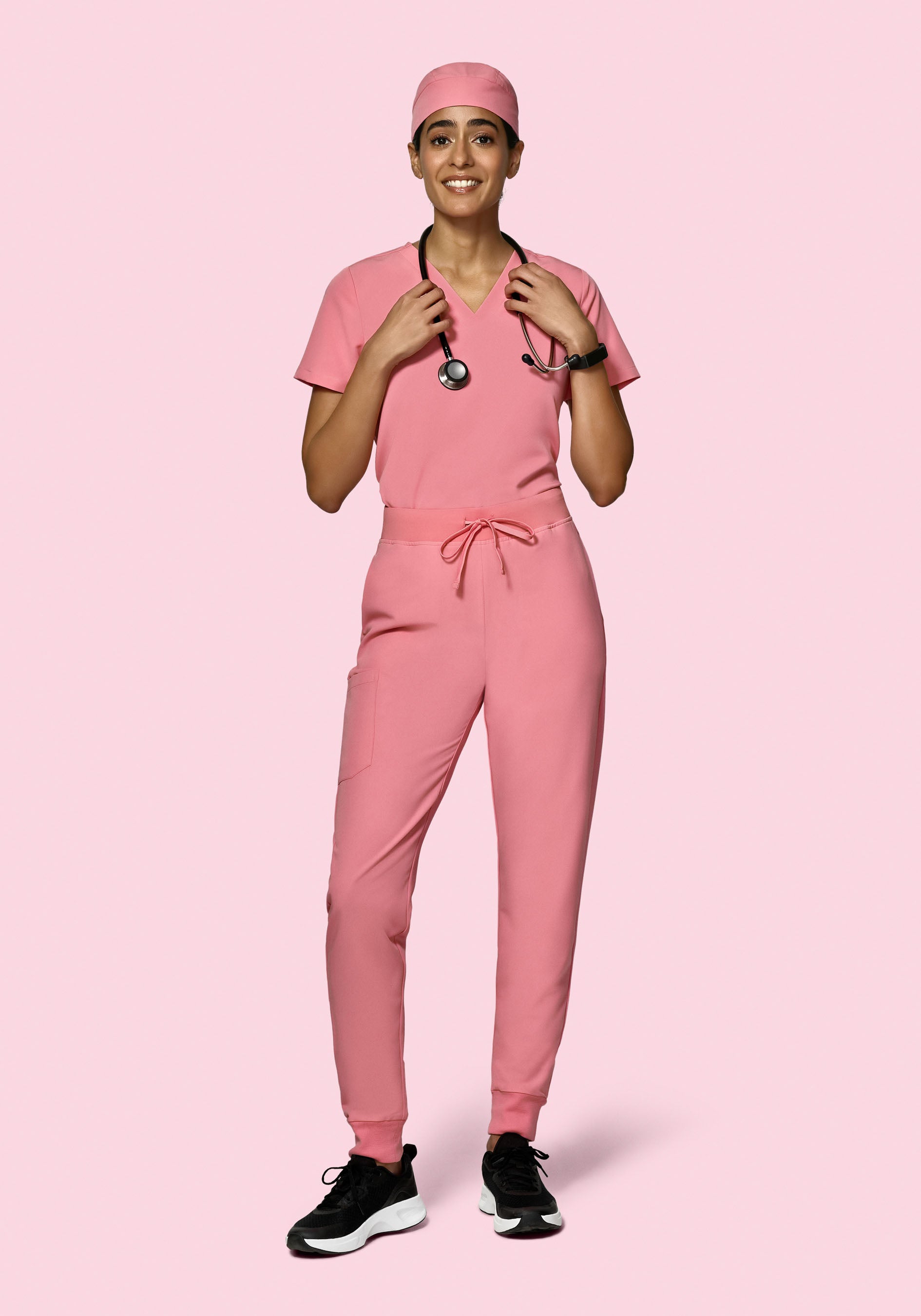 Contemporary Scrub Cap Peony