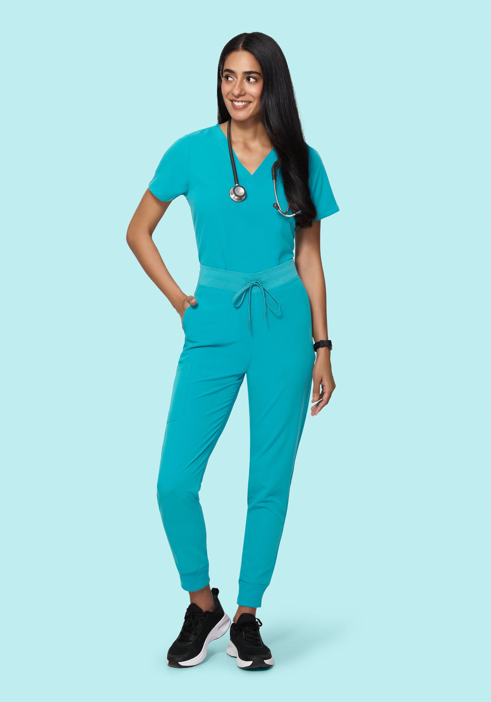 6 Pocket Top Teal