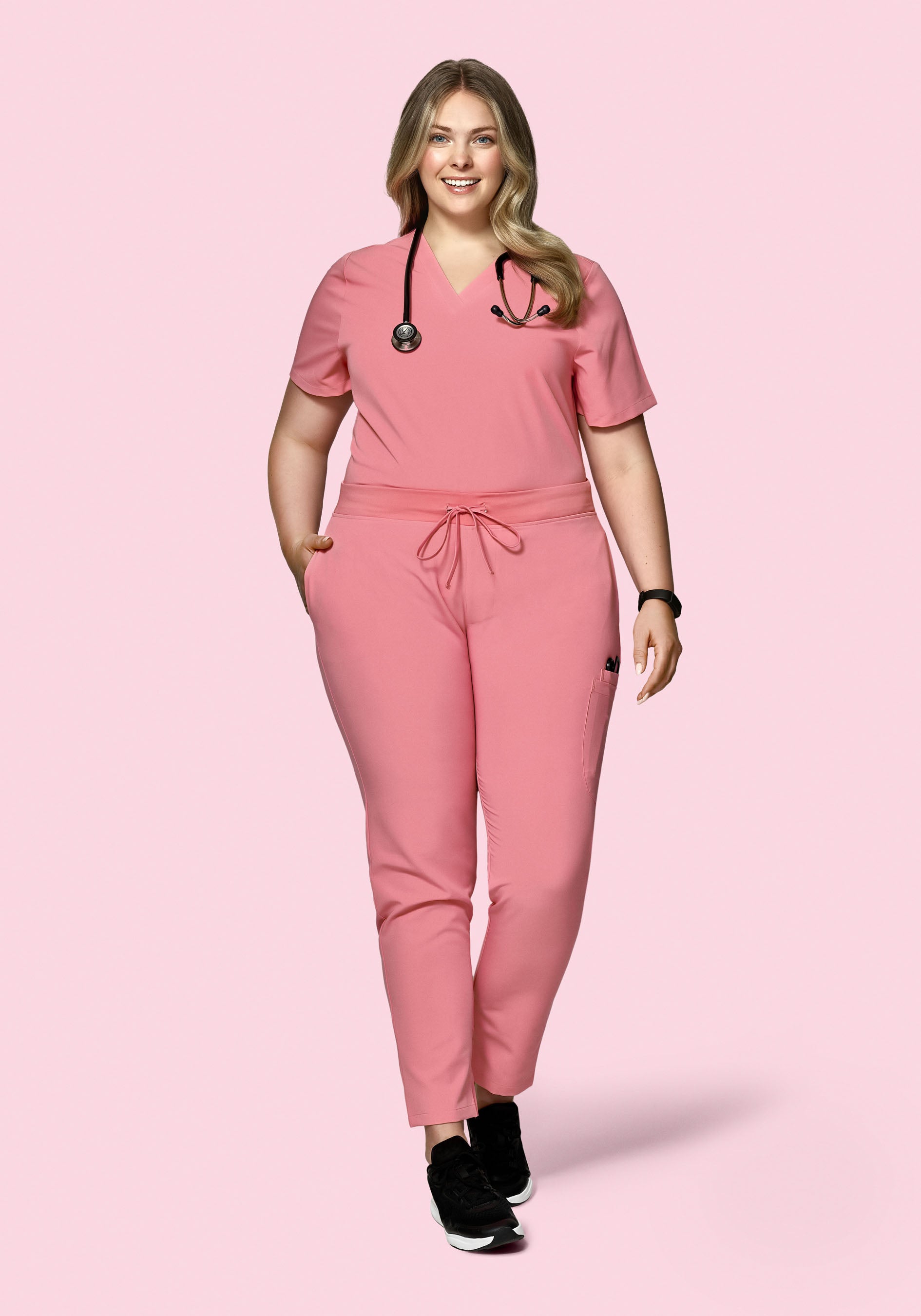 High Waisted Joggers Peony