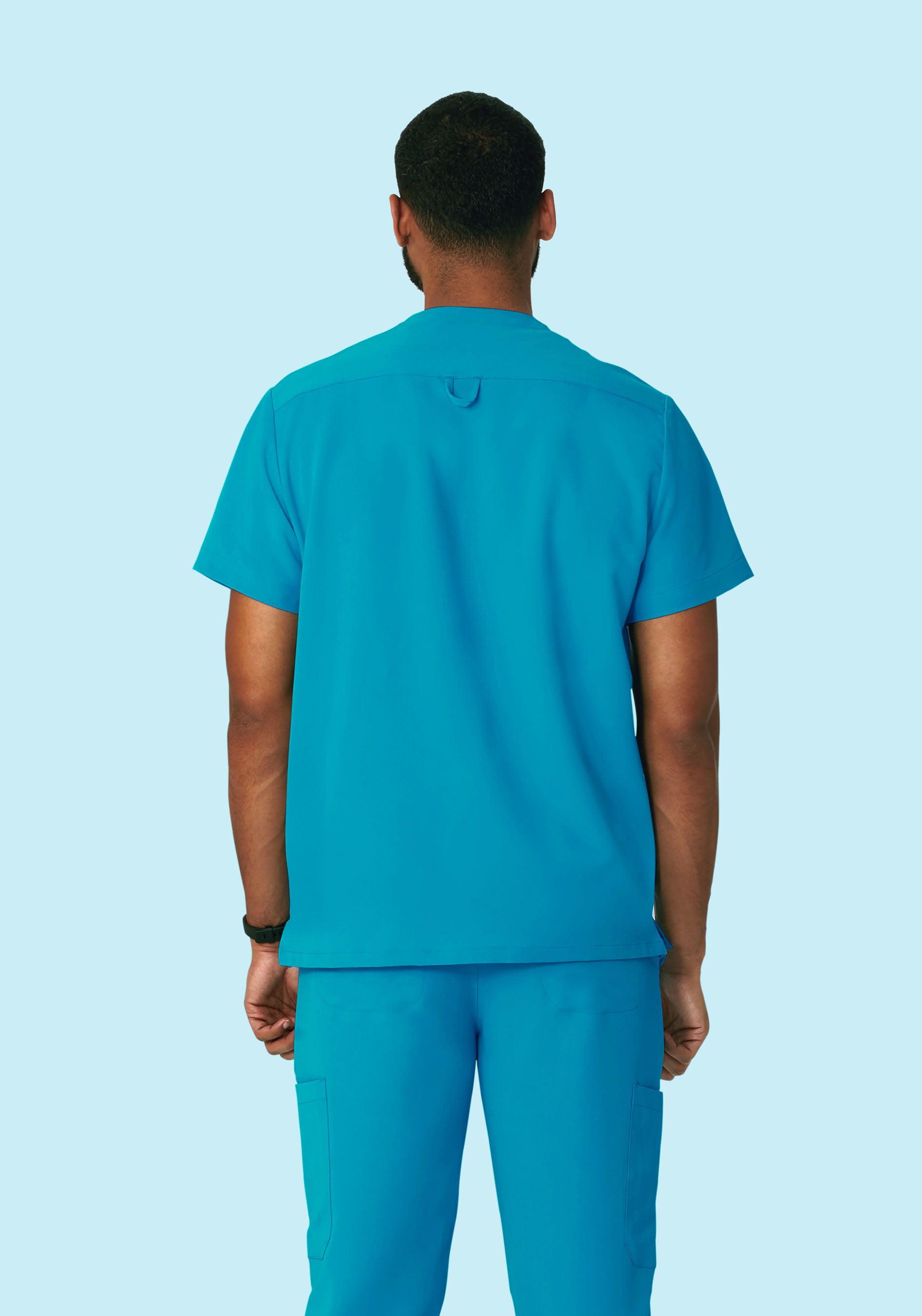 Three Pocket Top Azure