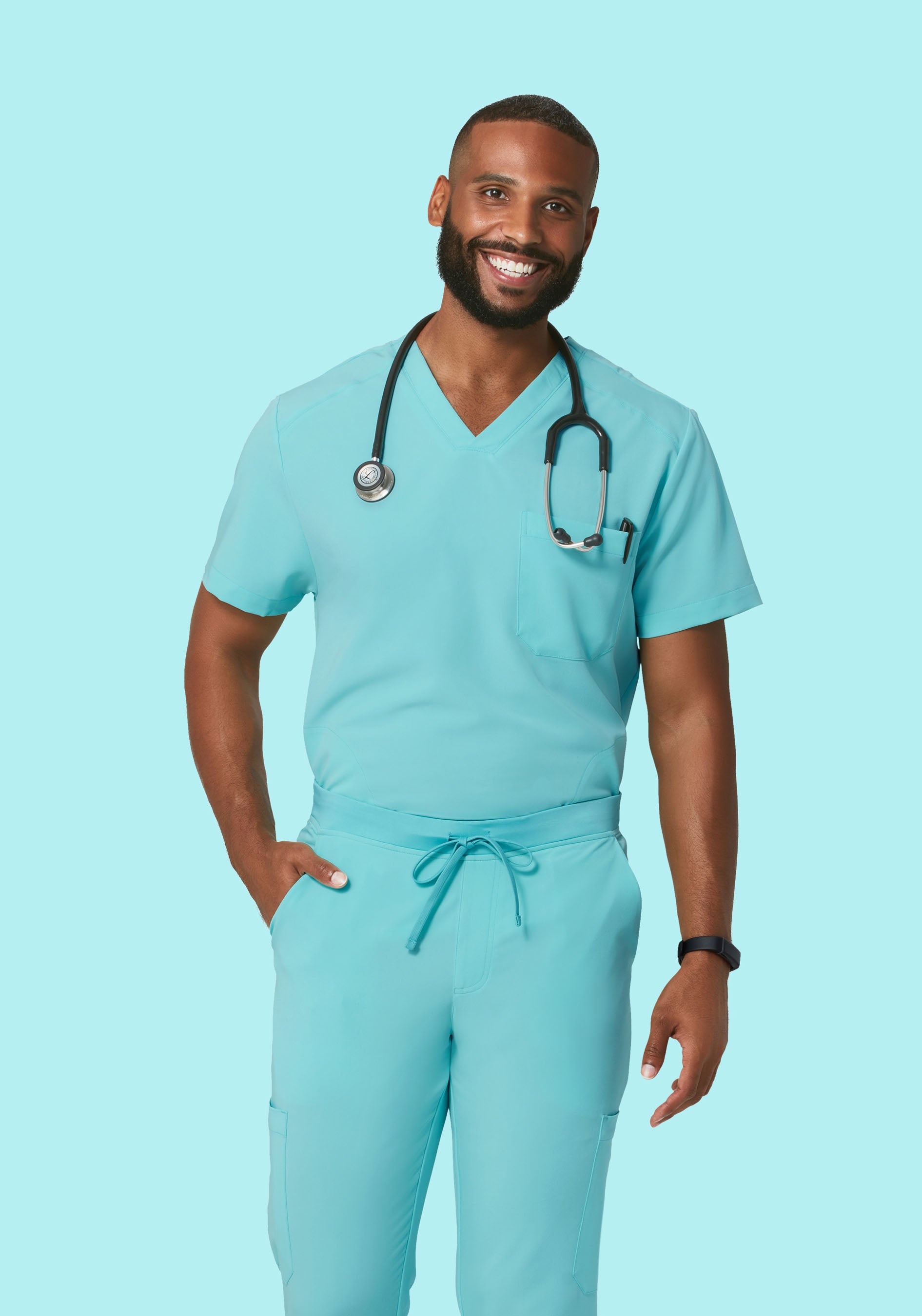 Three Pocket Top Aqua