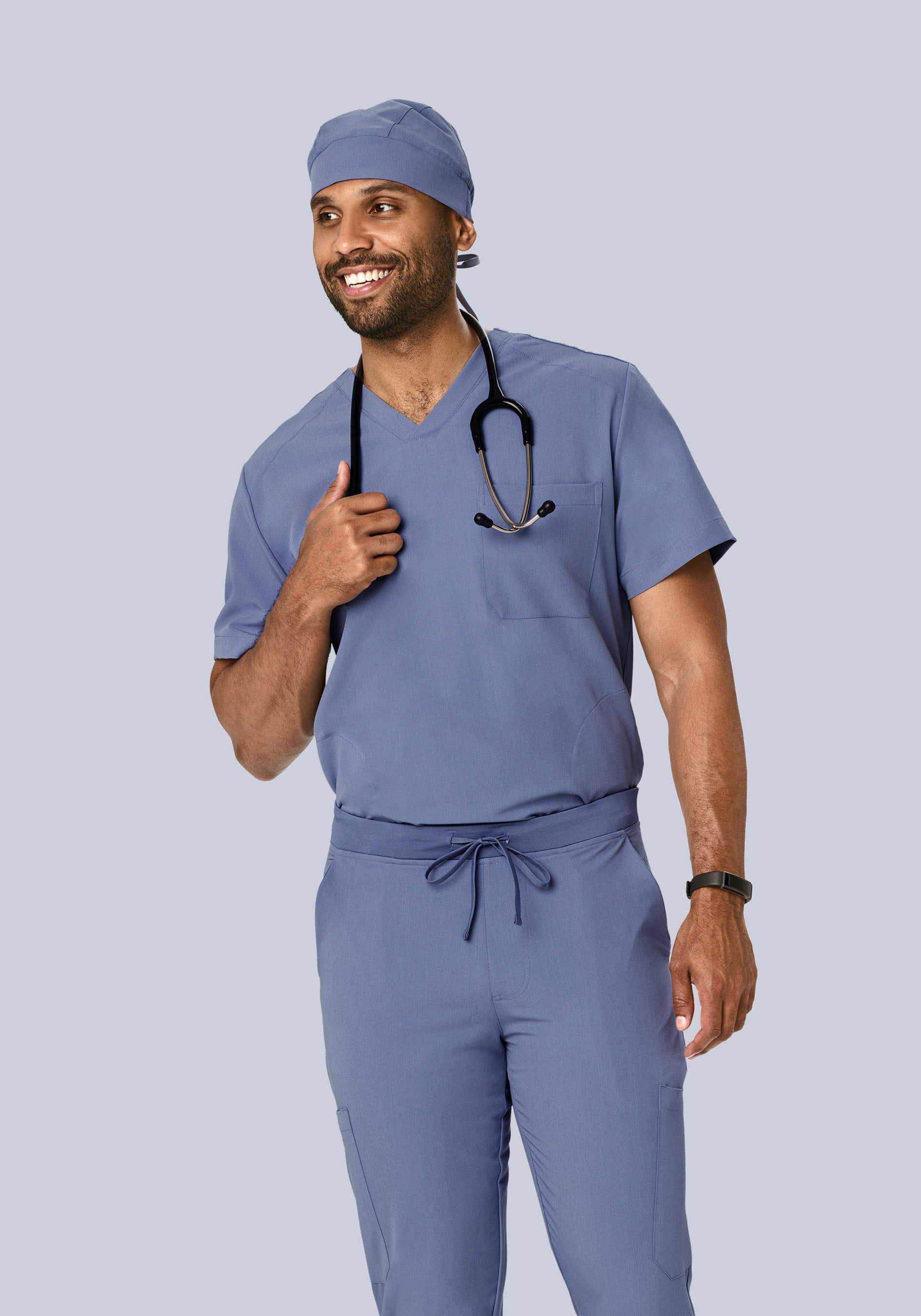 Three Pocket Top Periwinkle