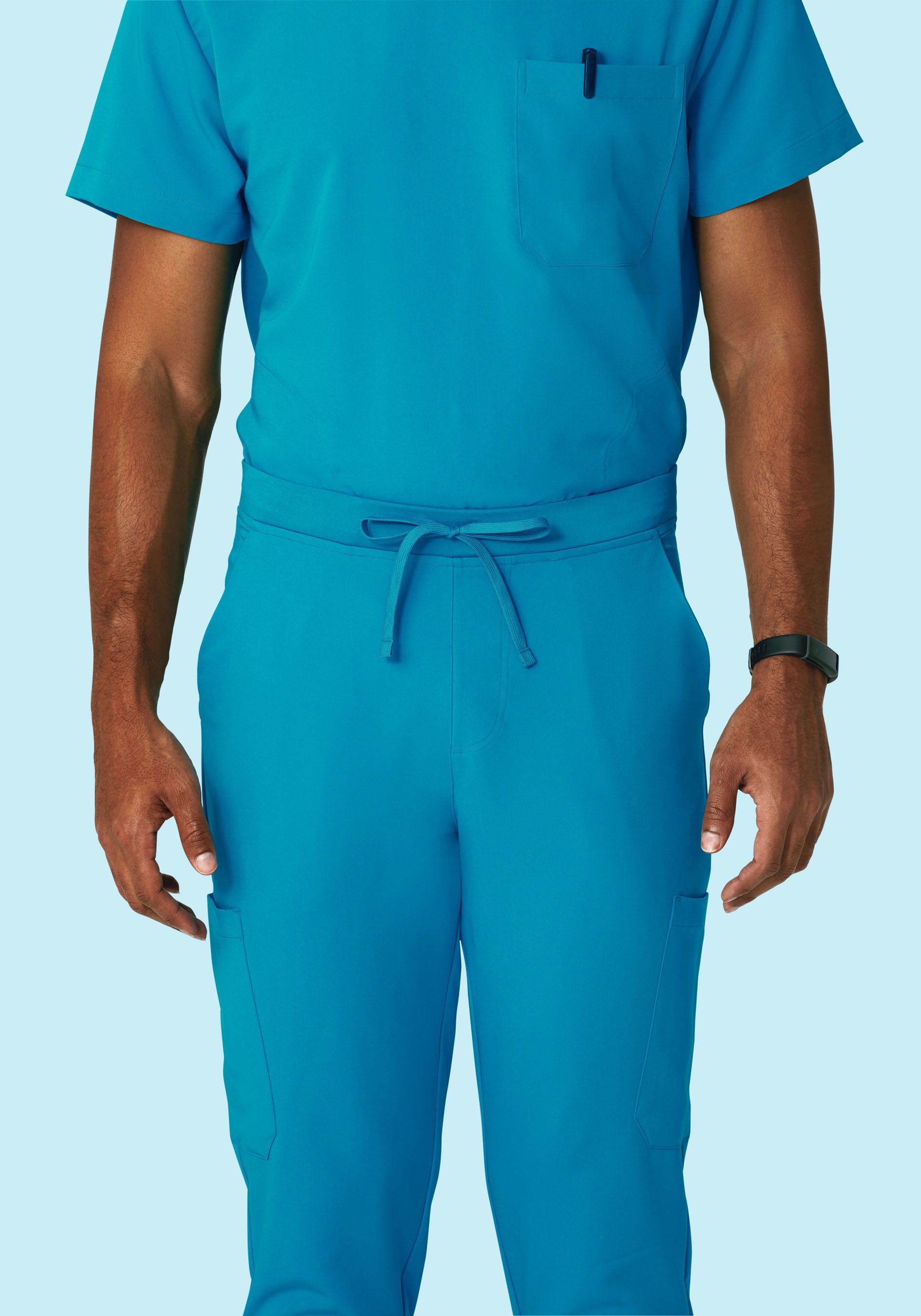 7 Pocket Joggers Azure