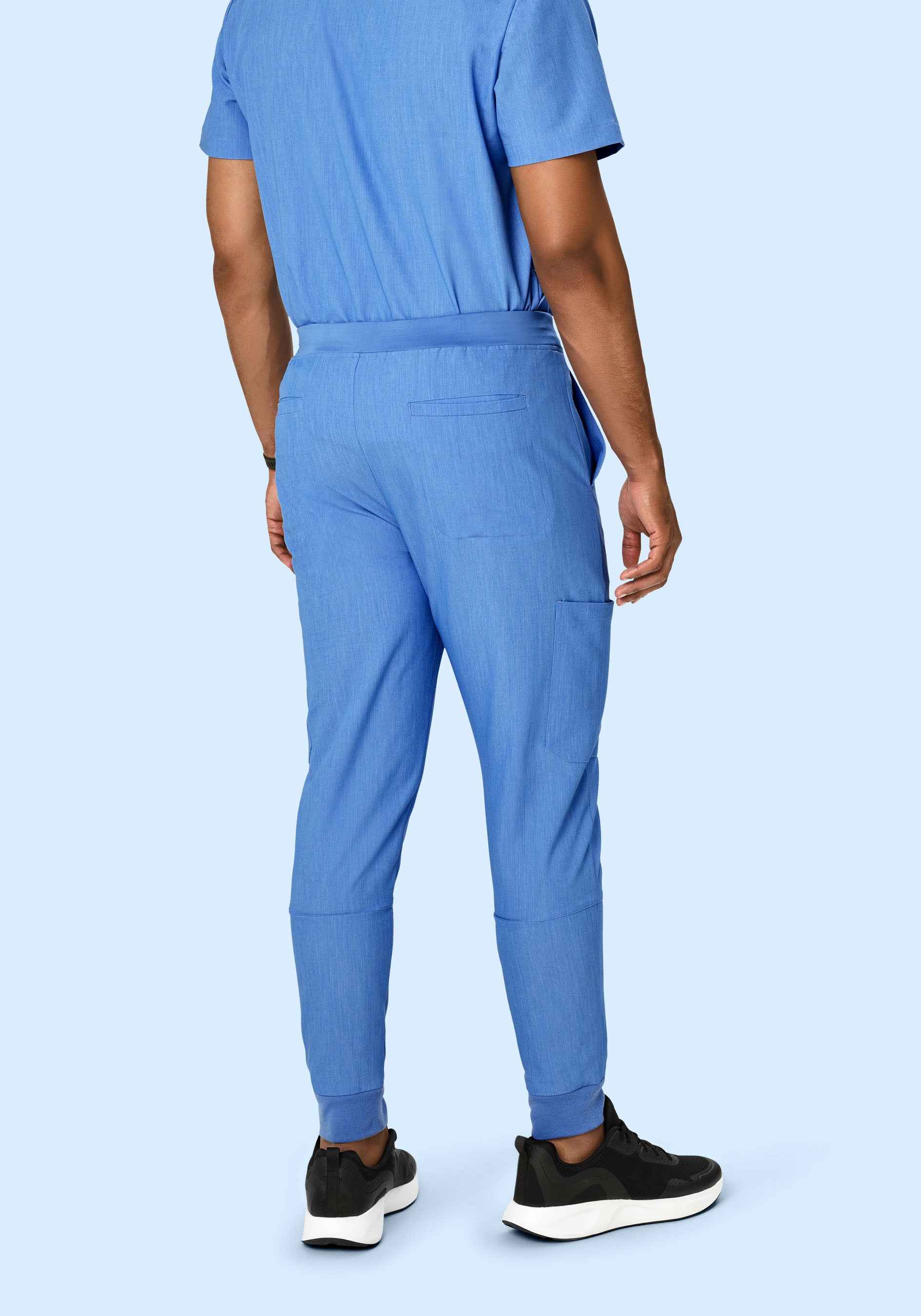 7 Pocket Joggers Heather Blue