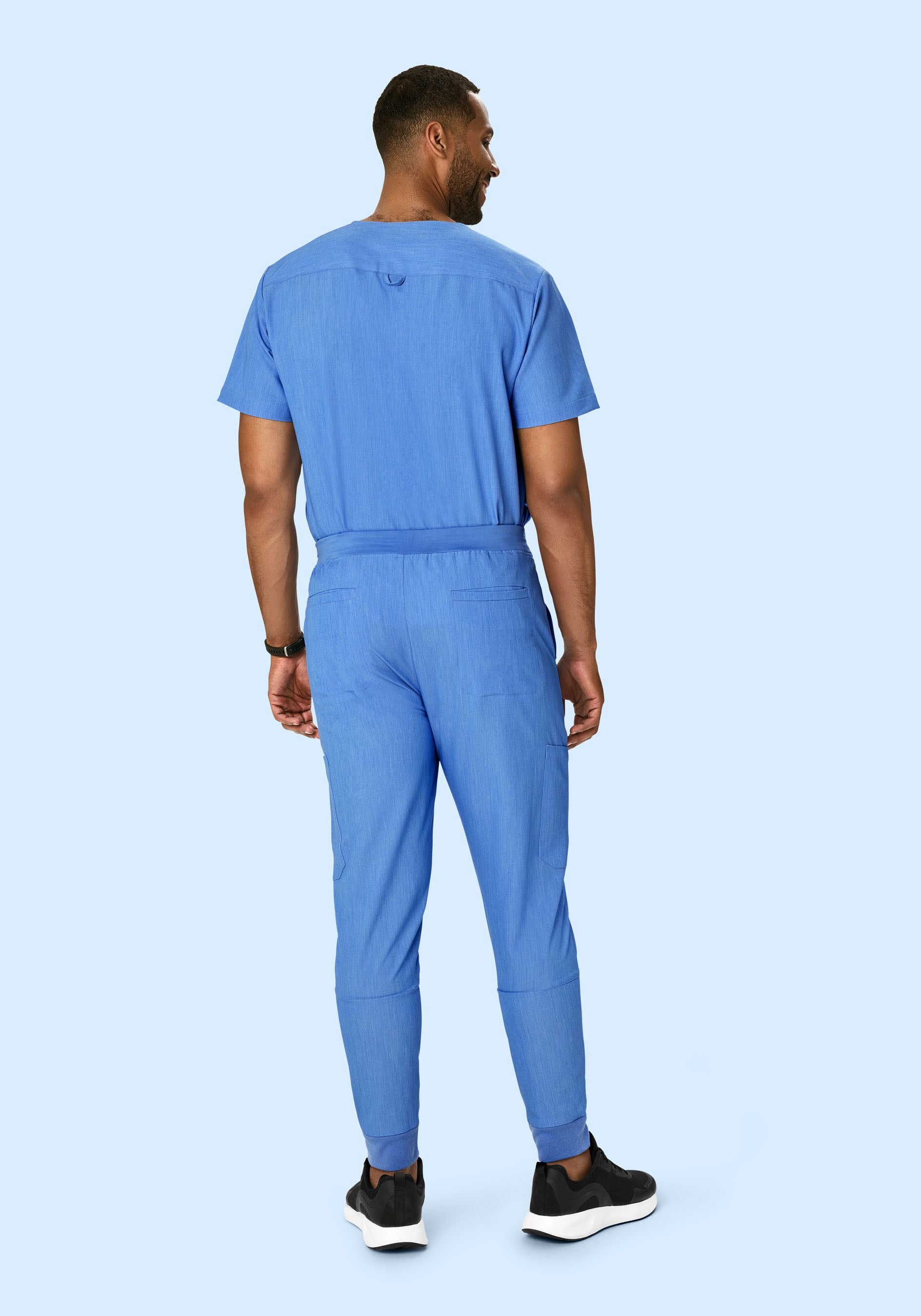 7 Pocket Joggers Heather Blue