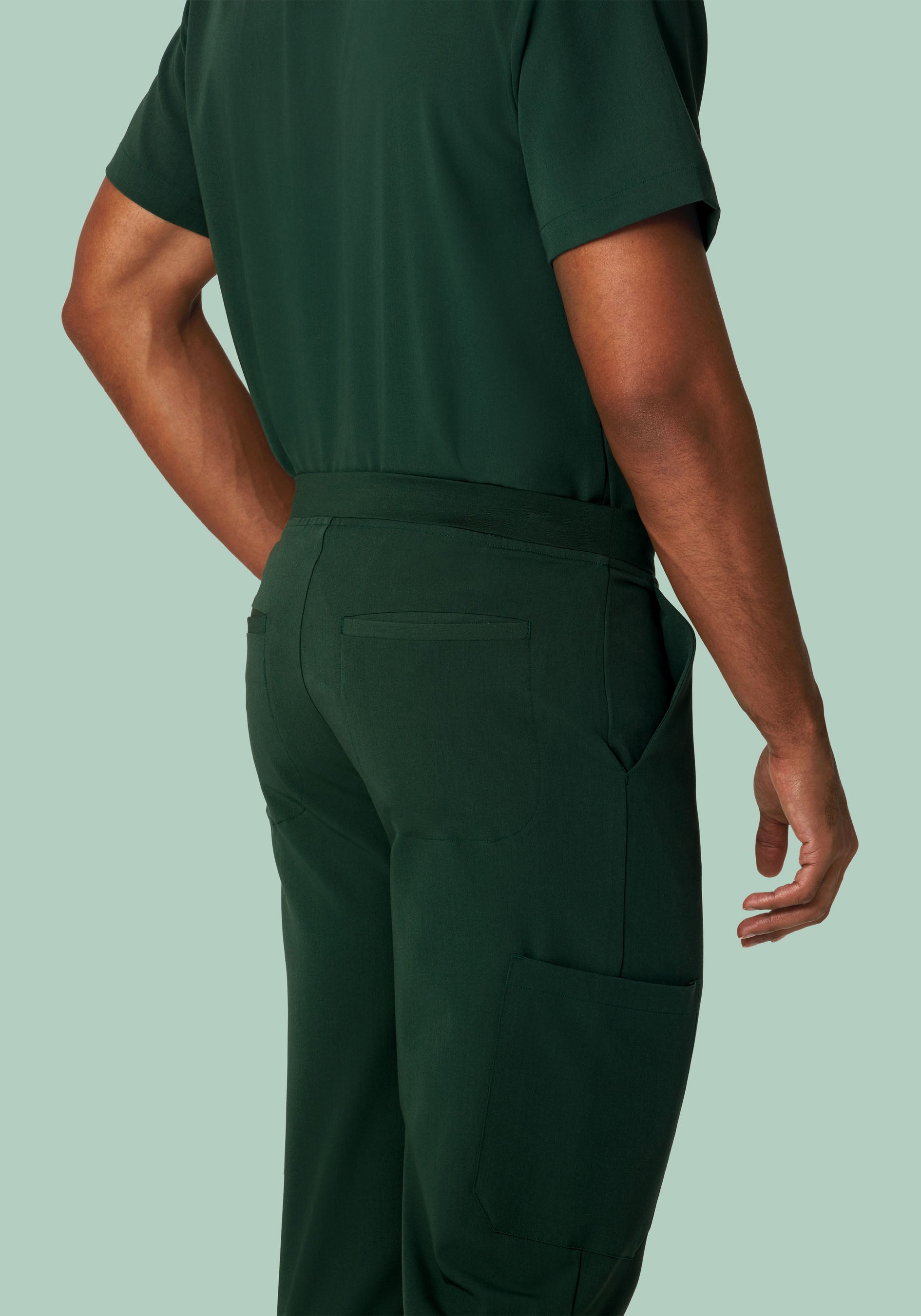 7 Pocket Joggers Midnight Green