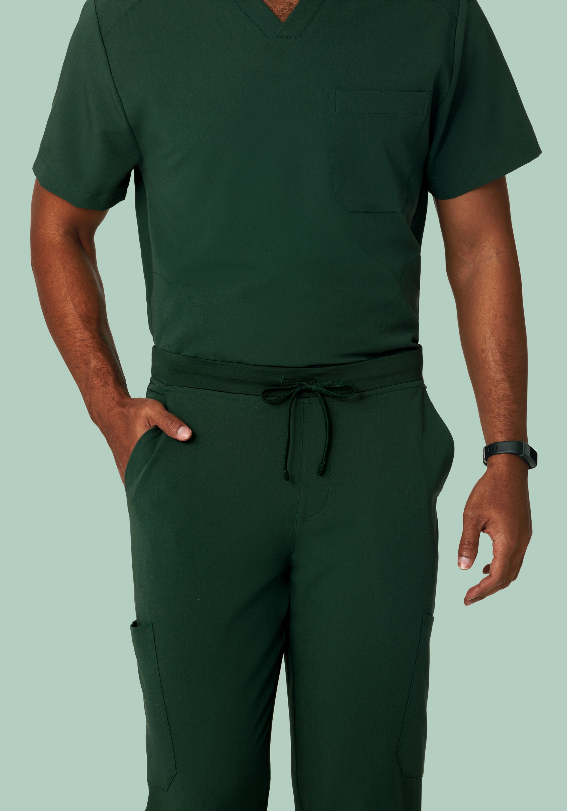 7 Pocket Joggers Midnight Green