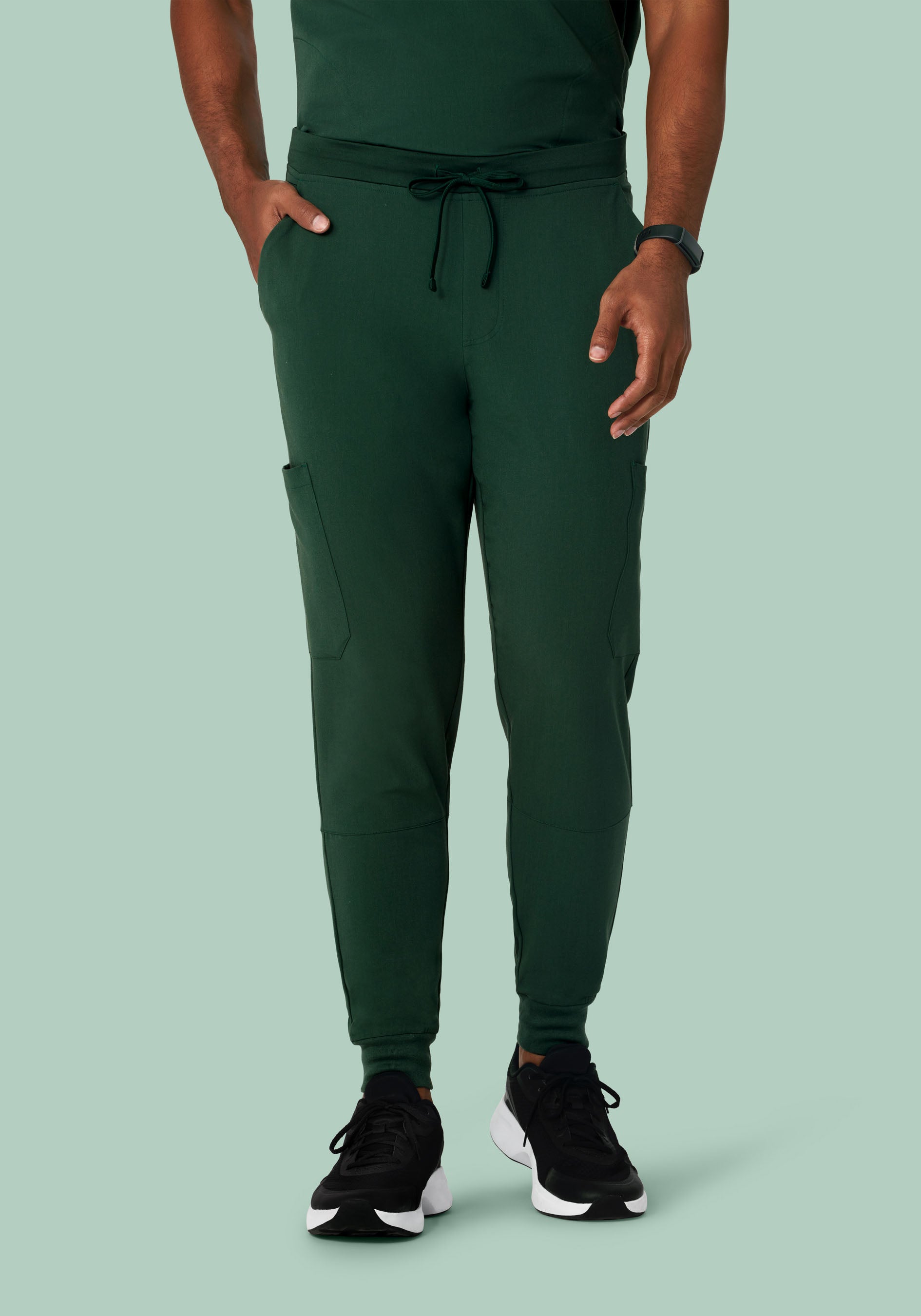 7 Pocket Joggers Midnight Green