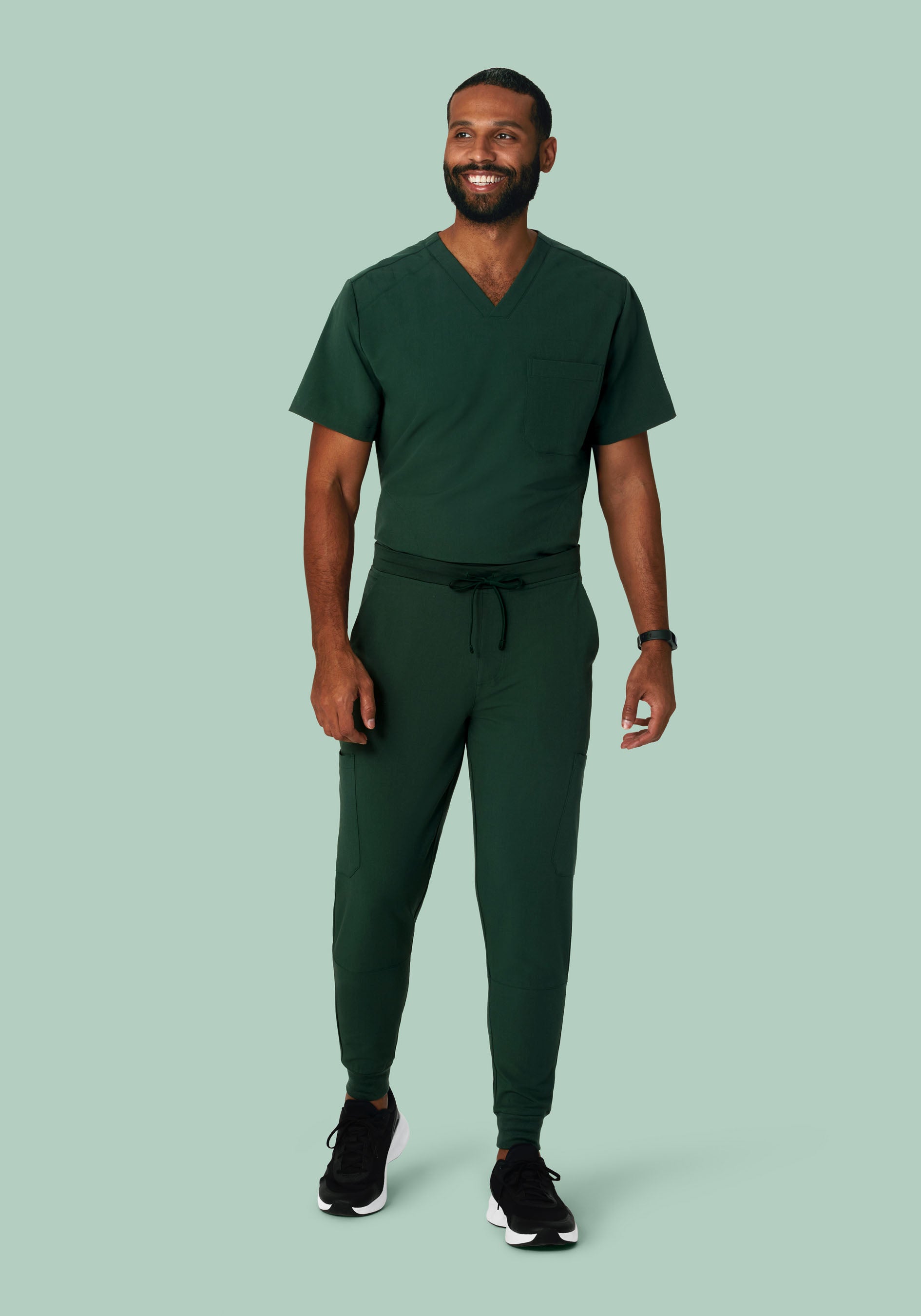 7 Pocket Joggers Midnight Green