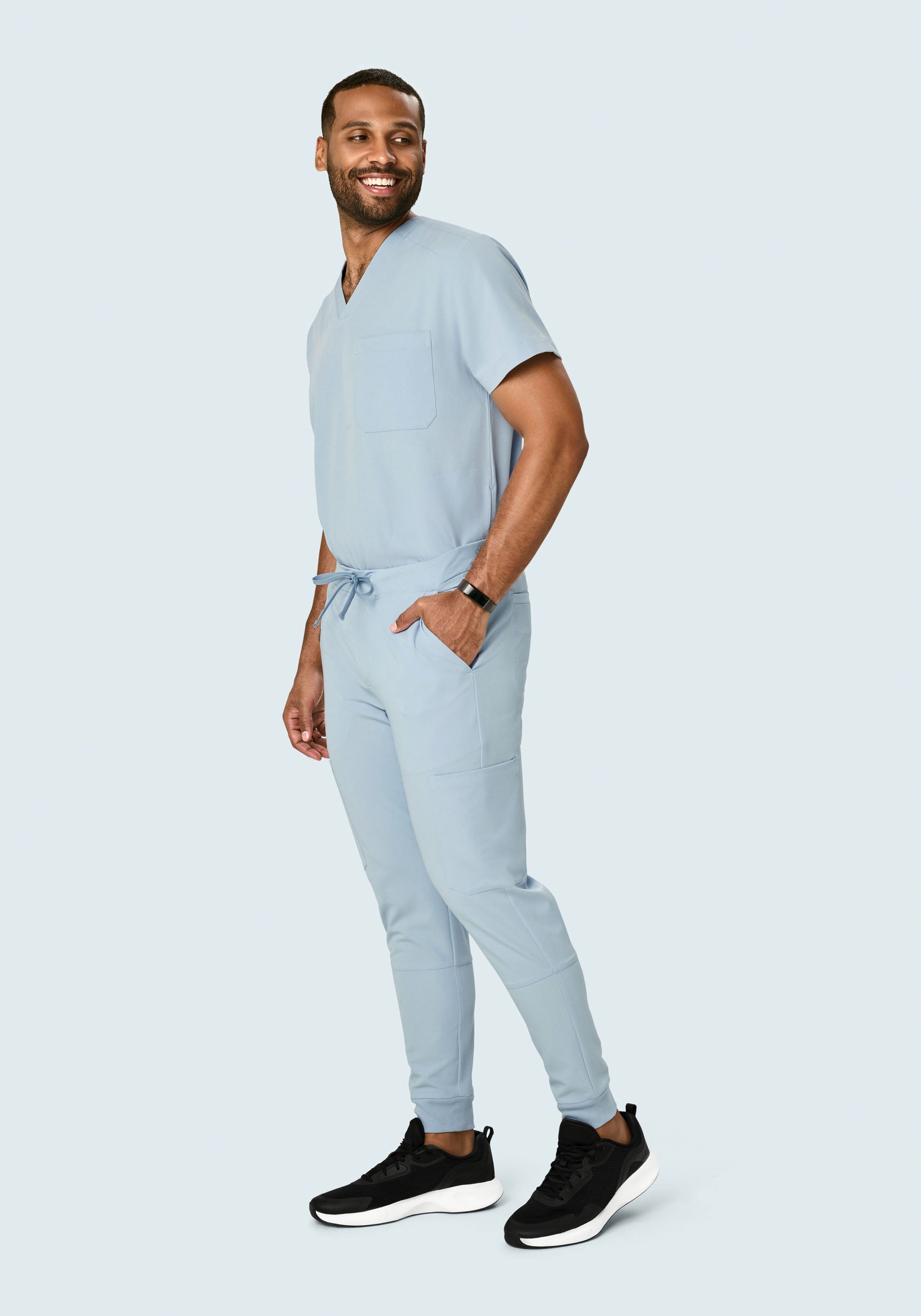 7 Pocket Joggers Powder Blue