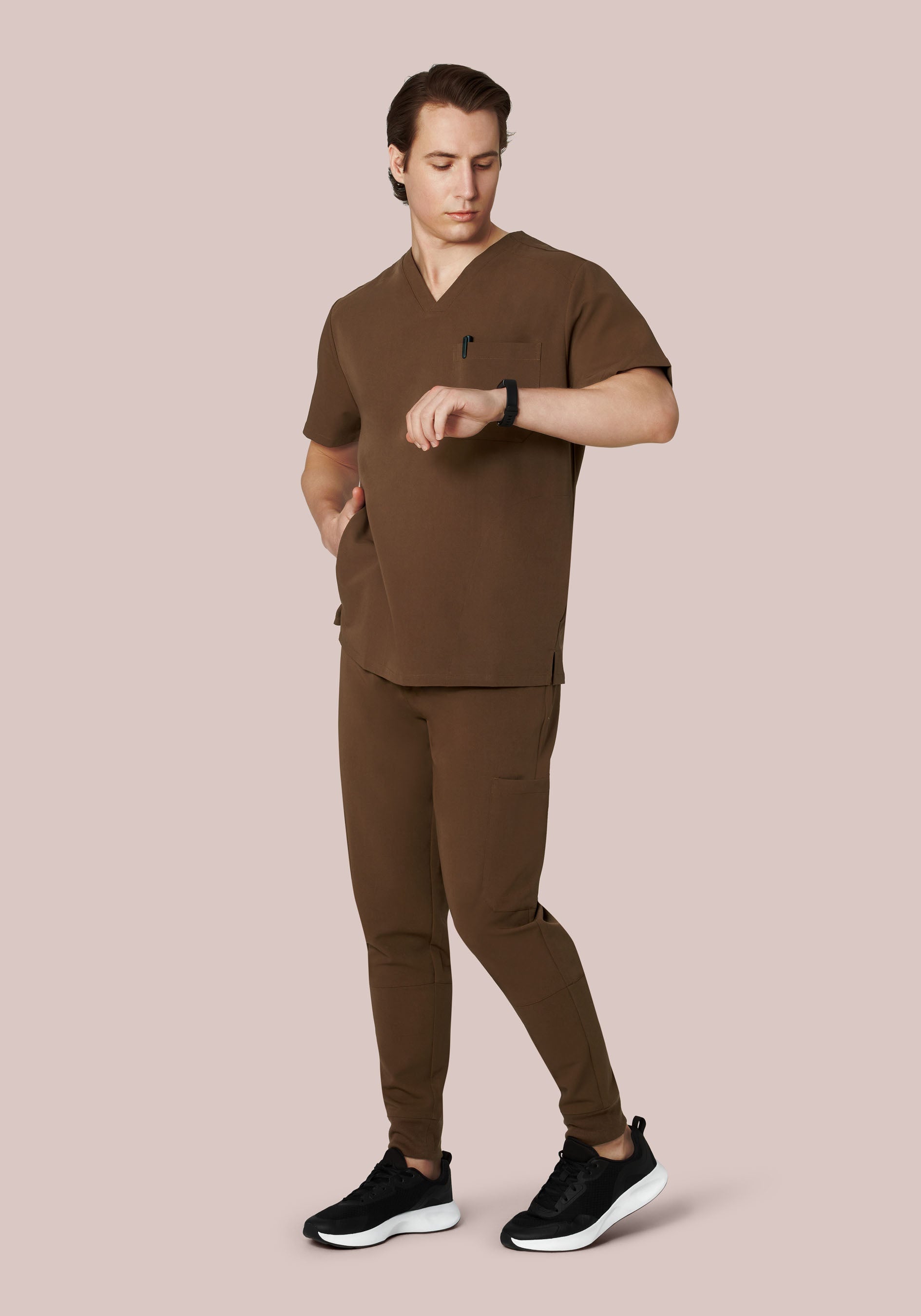 Three Pocket Top Chocolate Brown