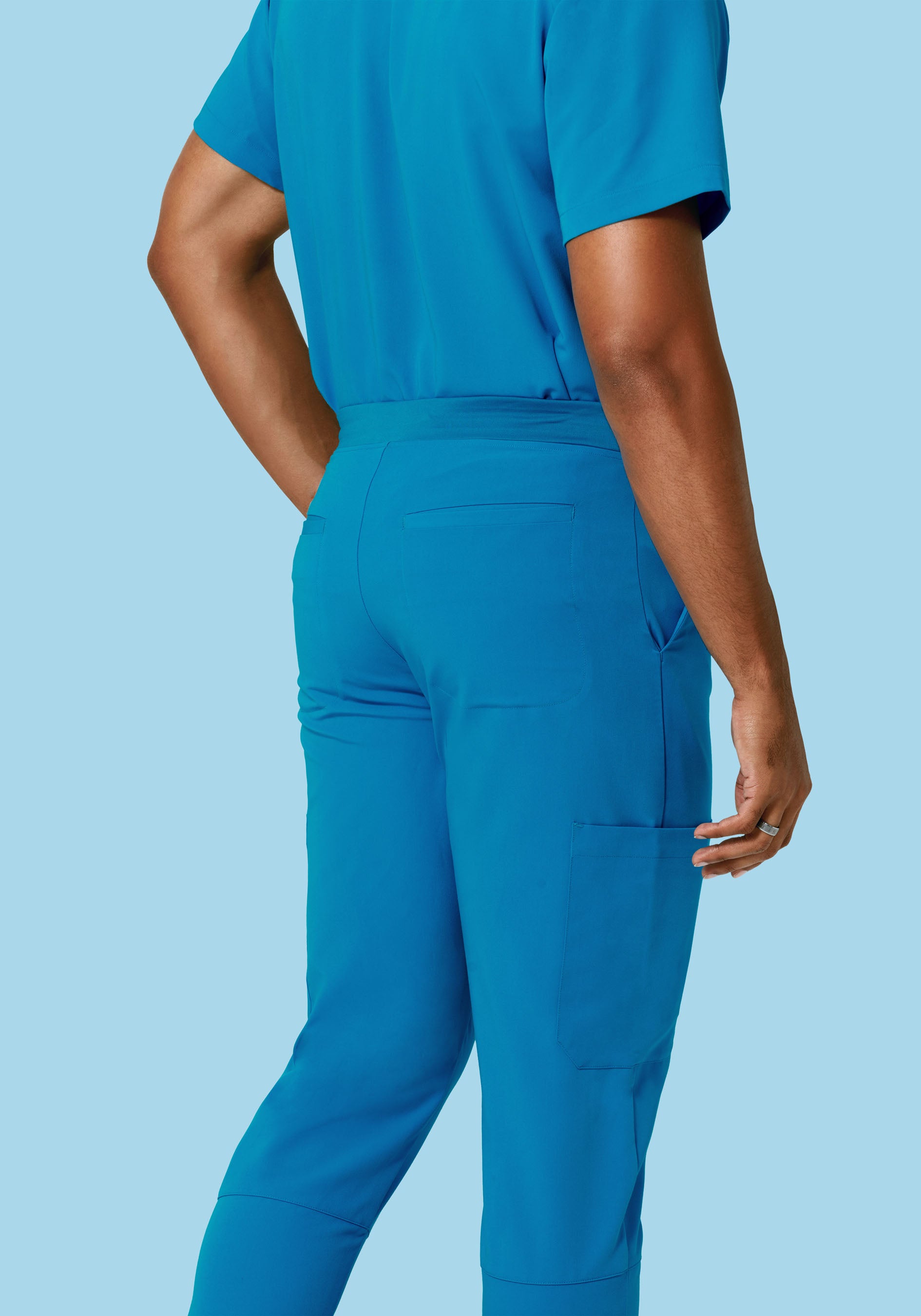7 Pocket Joggers Electric Blue