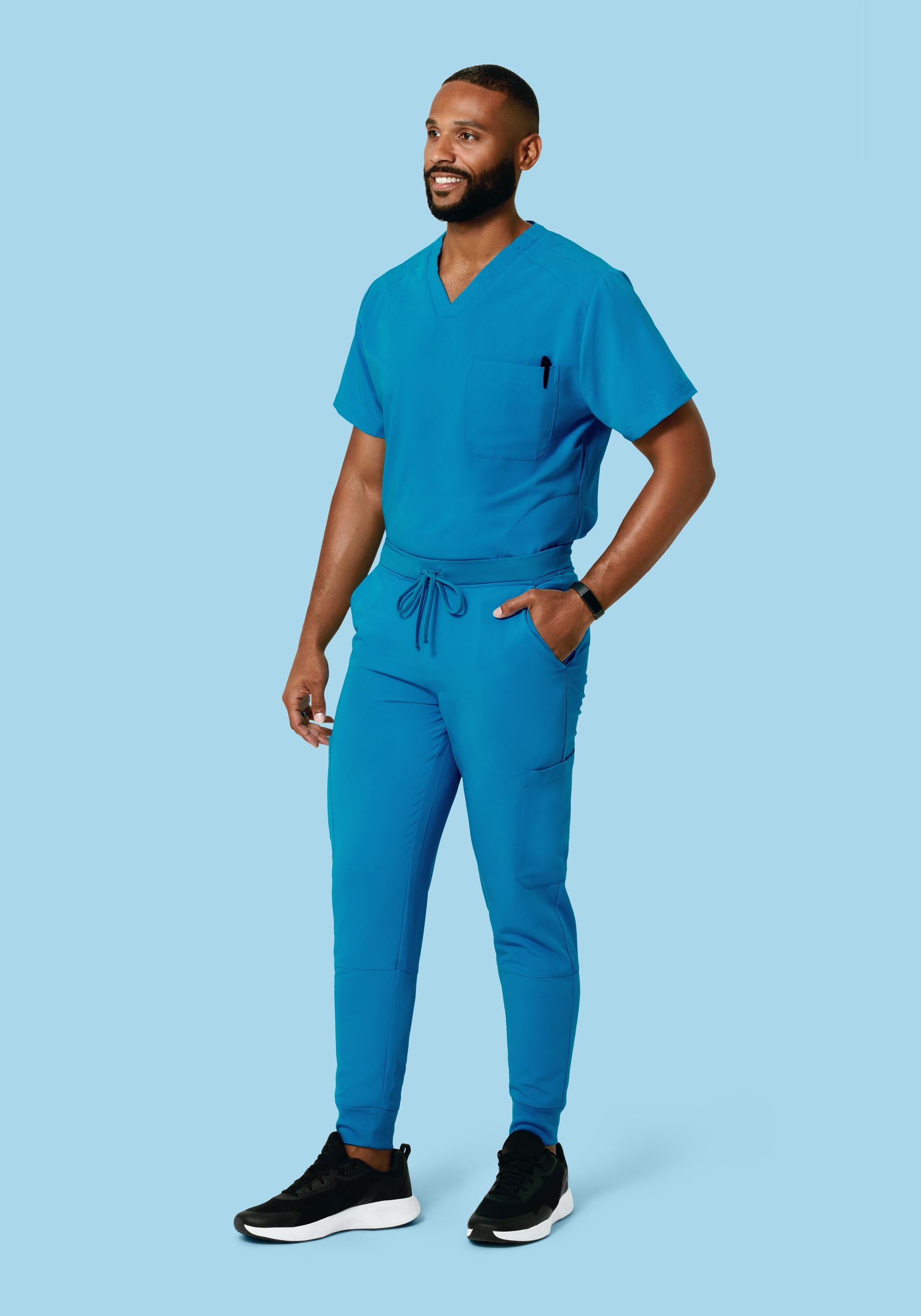 Three Pocket Top Electric Blue