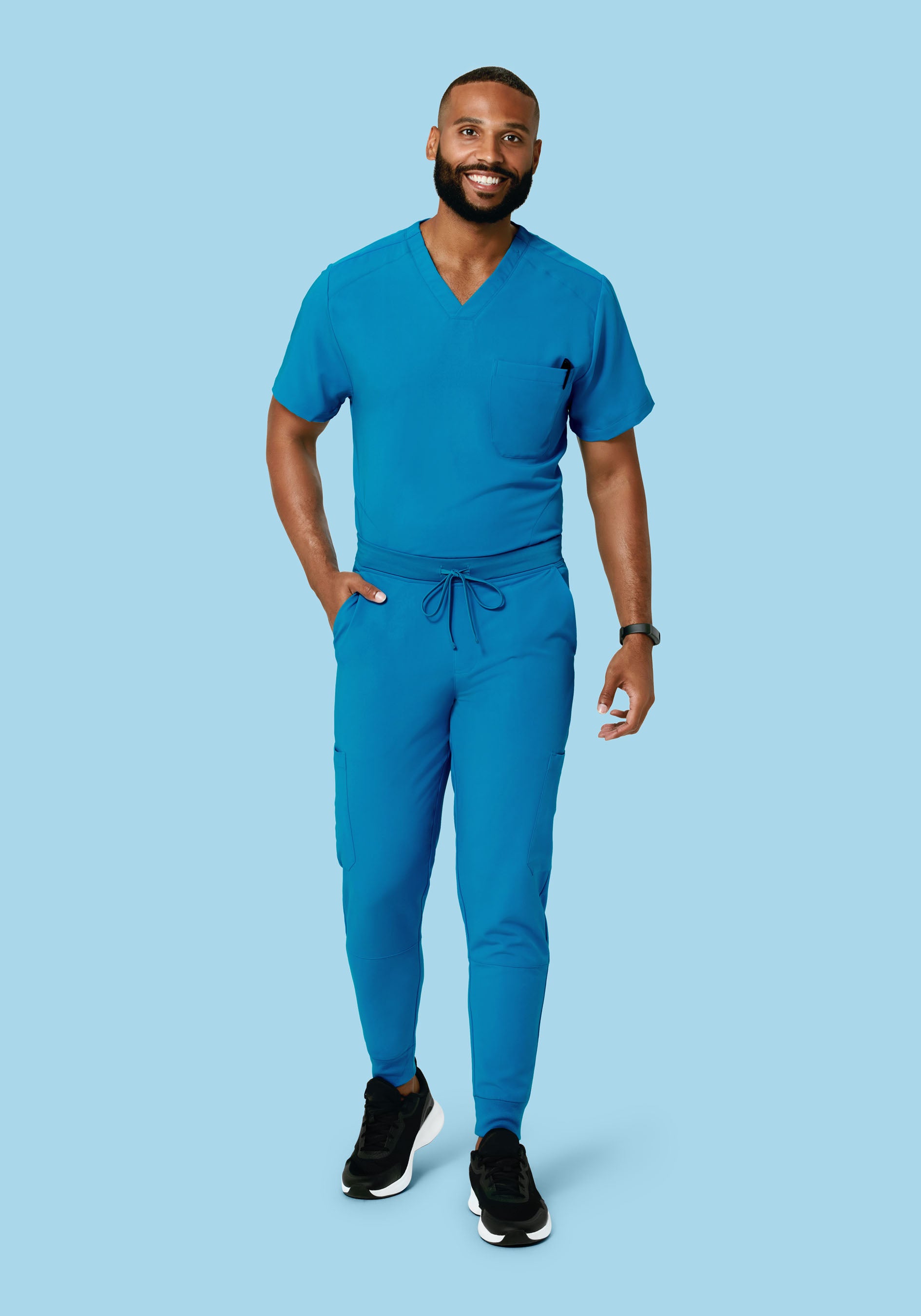 7 Pocket Joggers Electric Blue