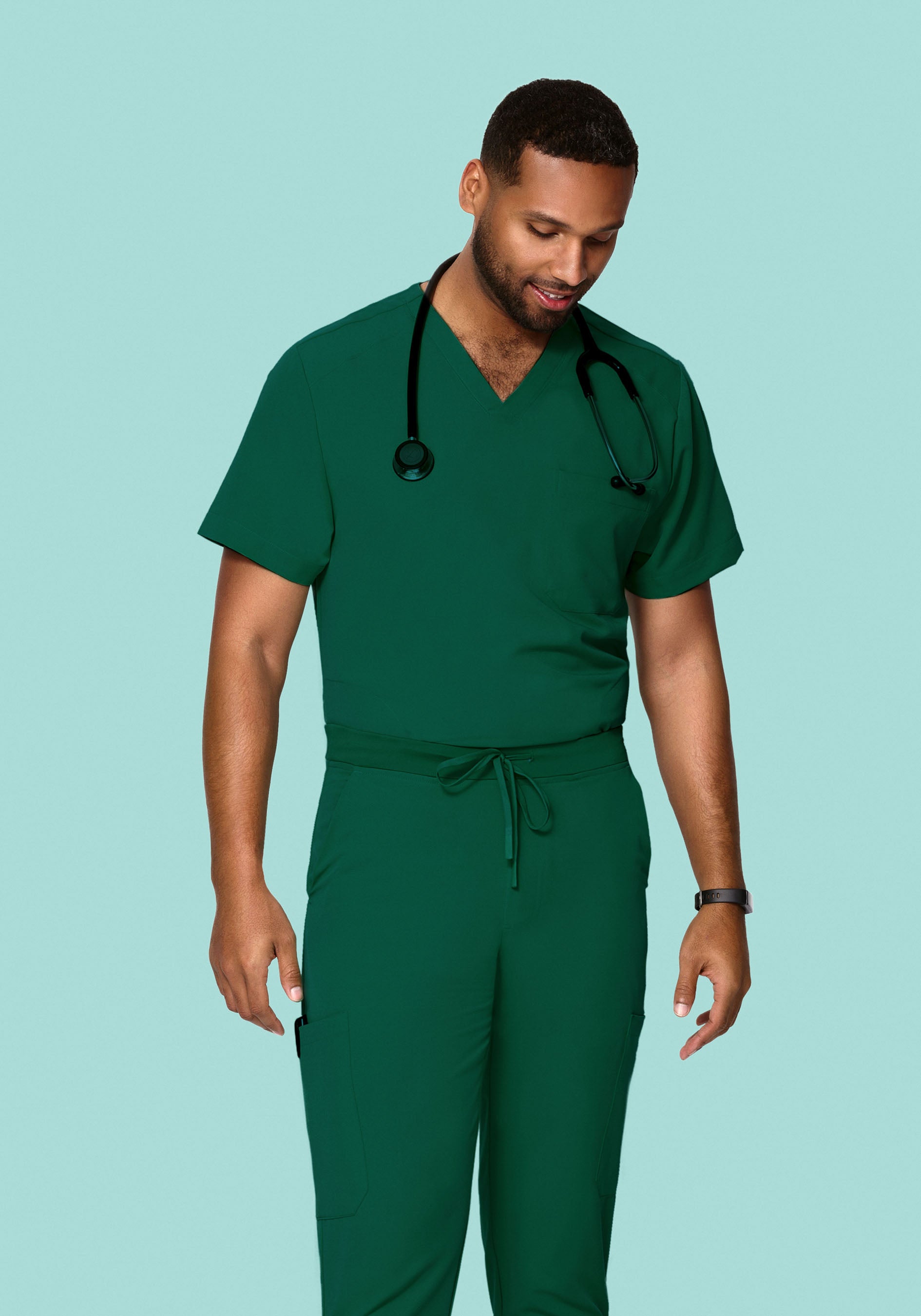 Three Pocket Top Hunter Green