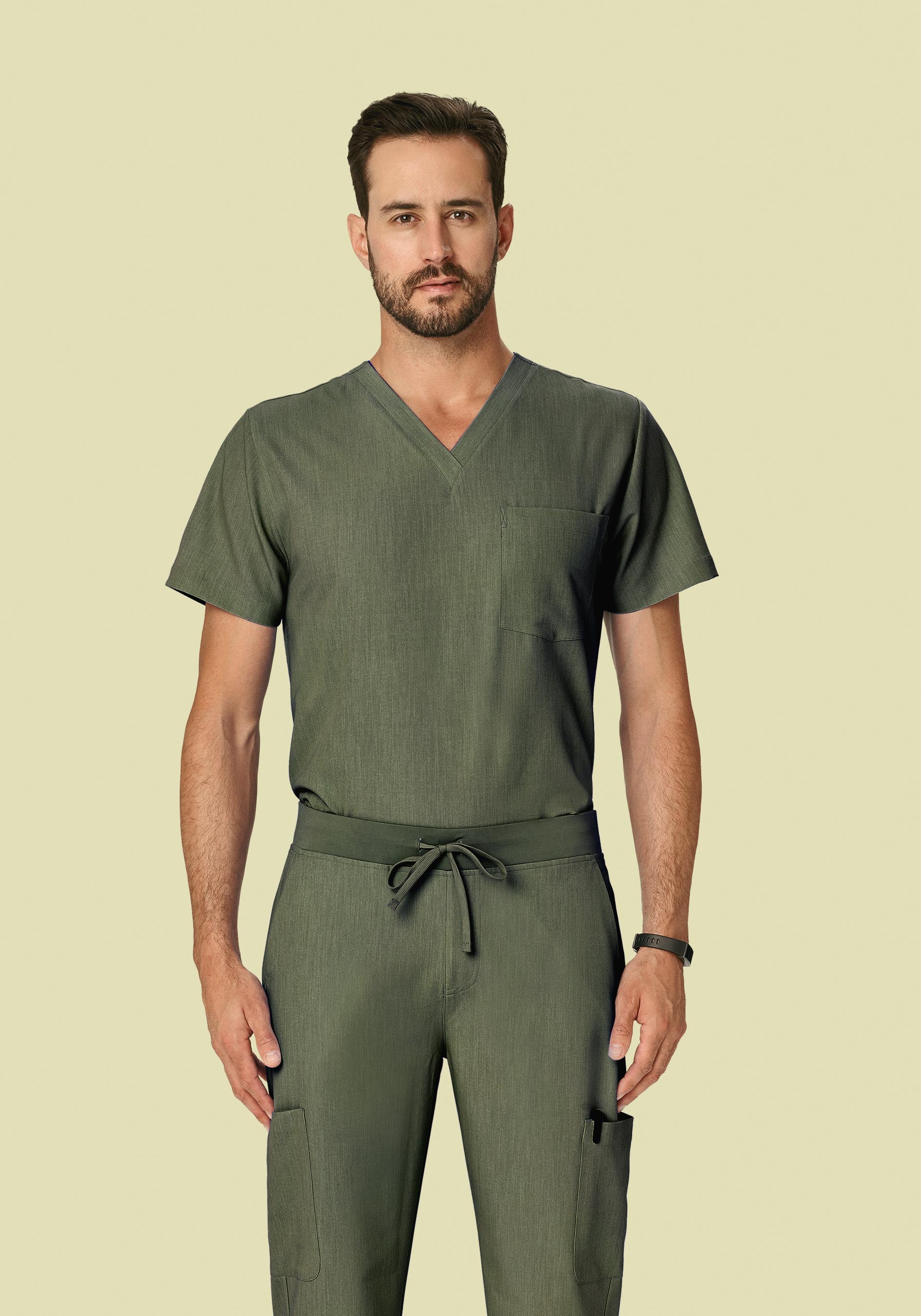 Two Pocket Top Heather Olive