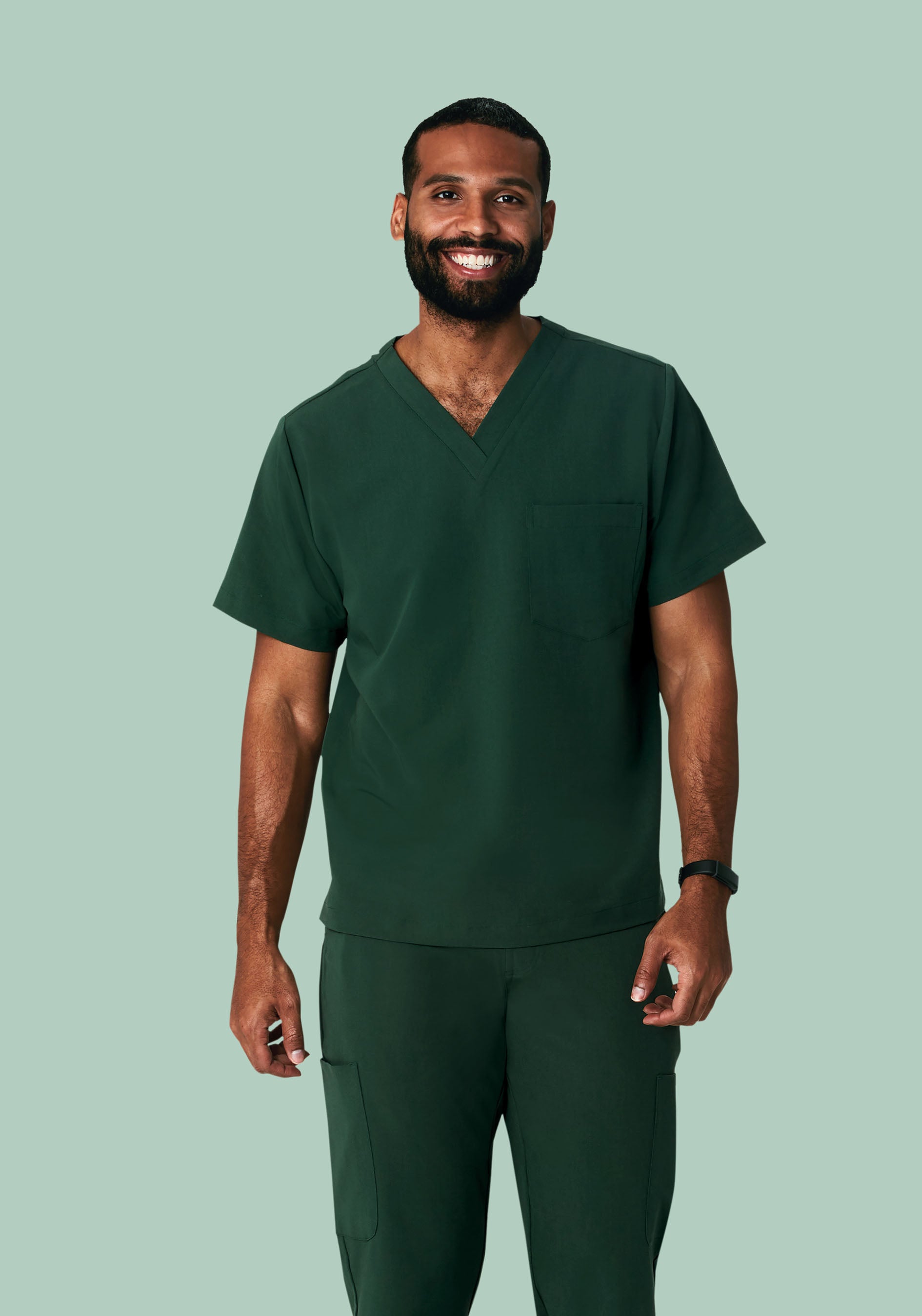 Two Pocket Top Midnight Green