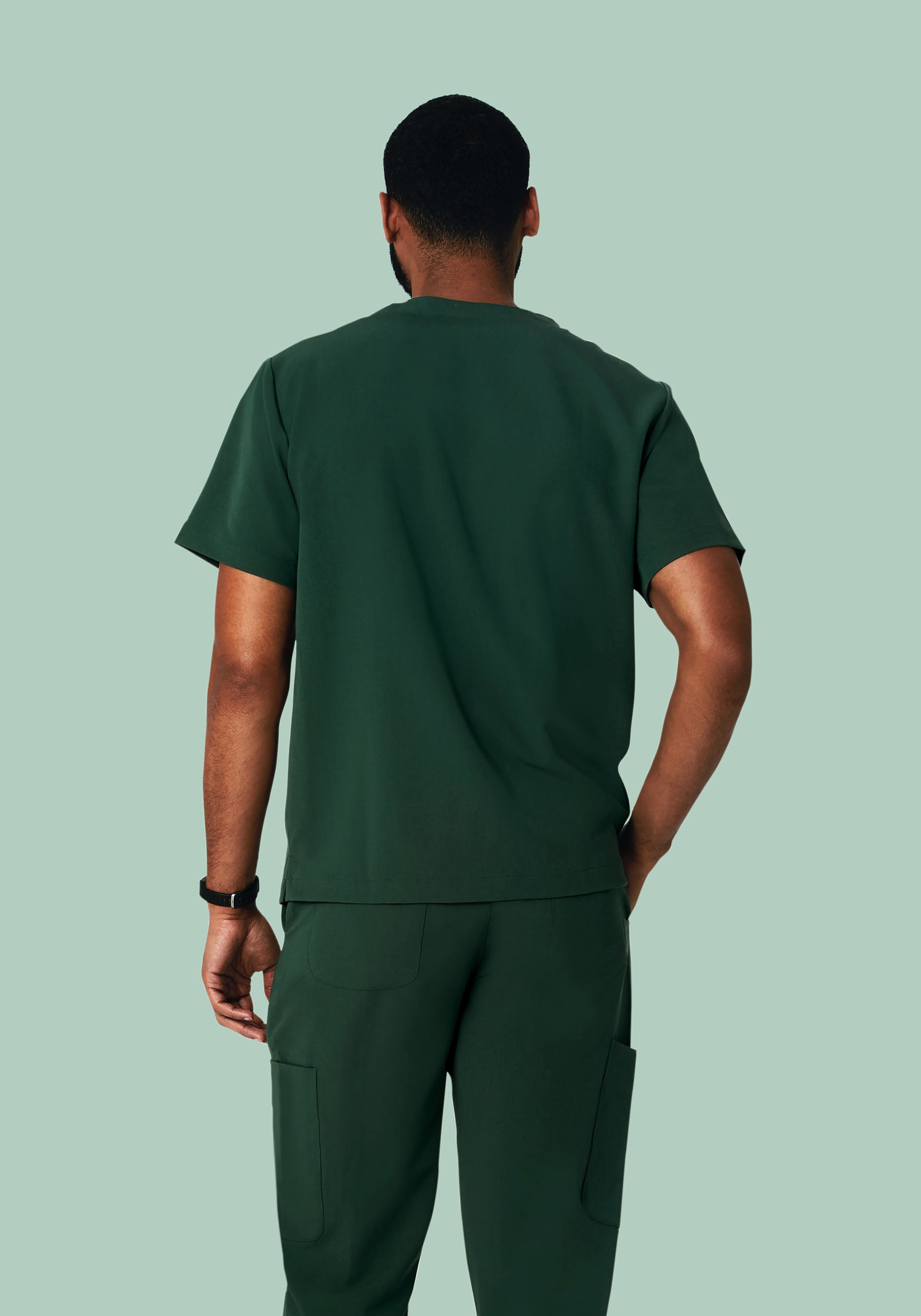 Two Pocket Top Midnight Green