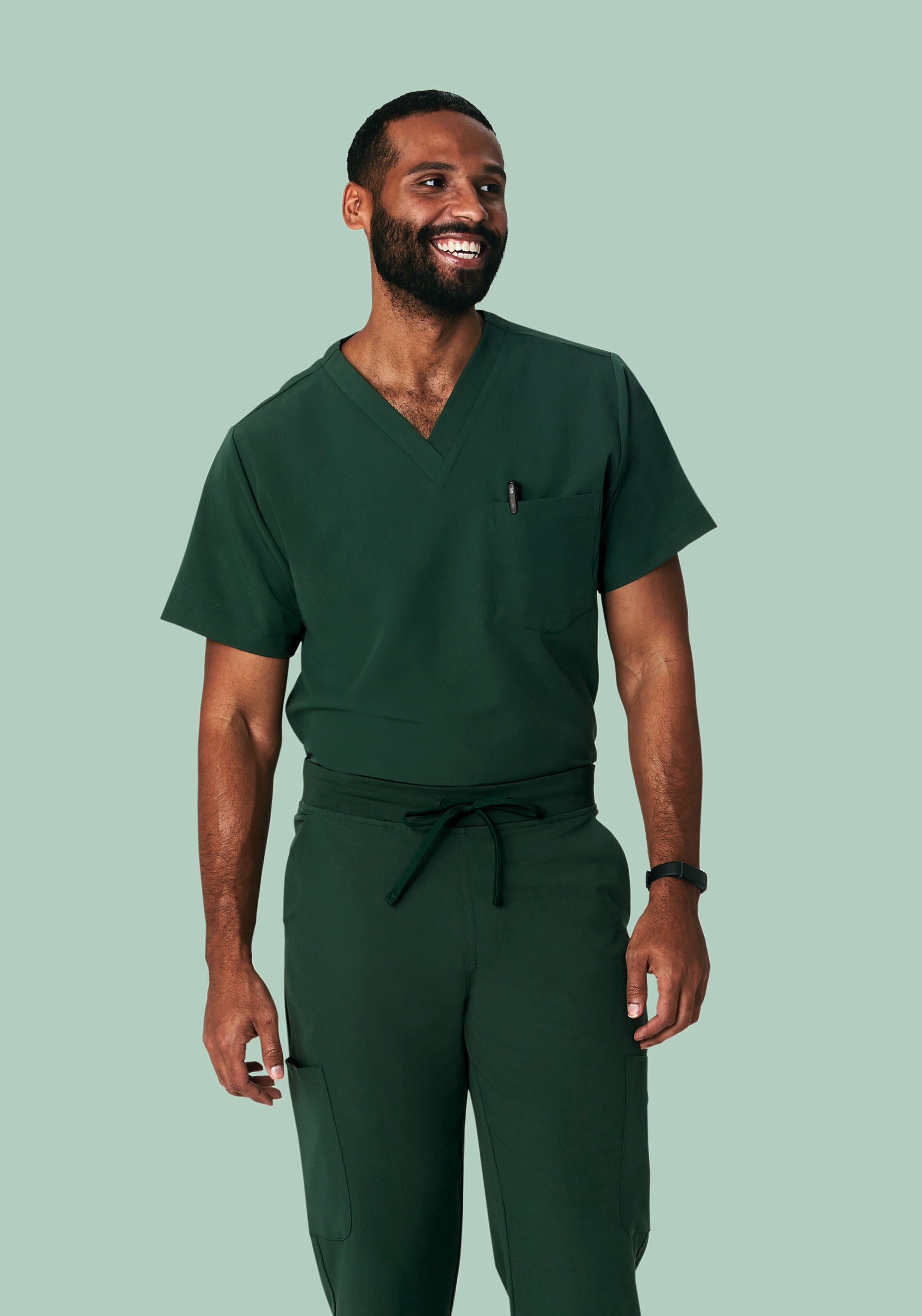 Two Pocket Top Midnight Green