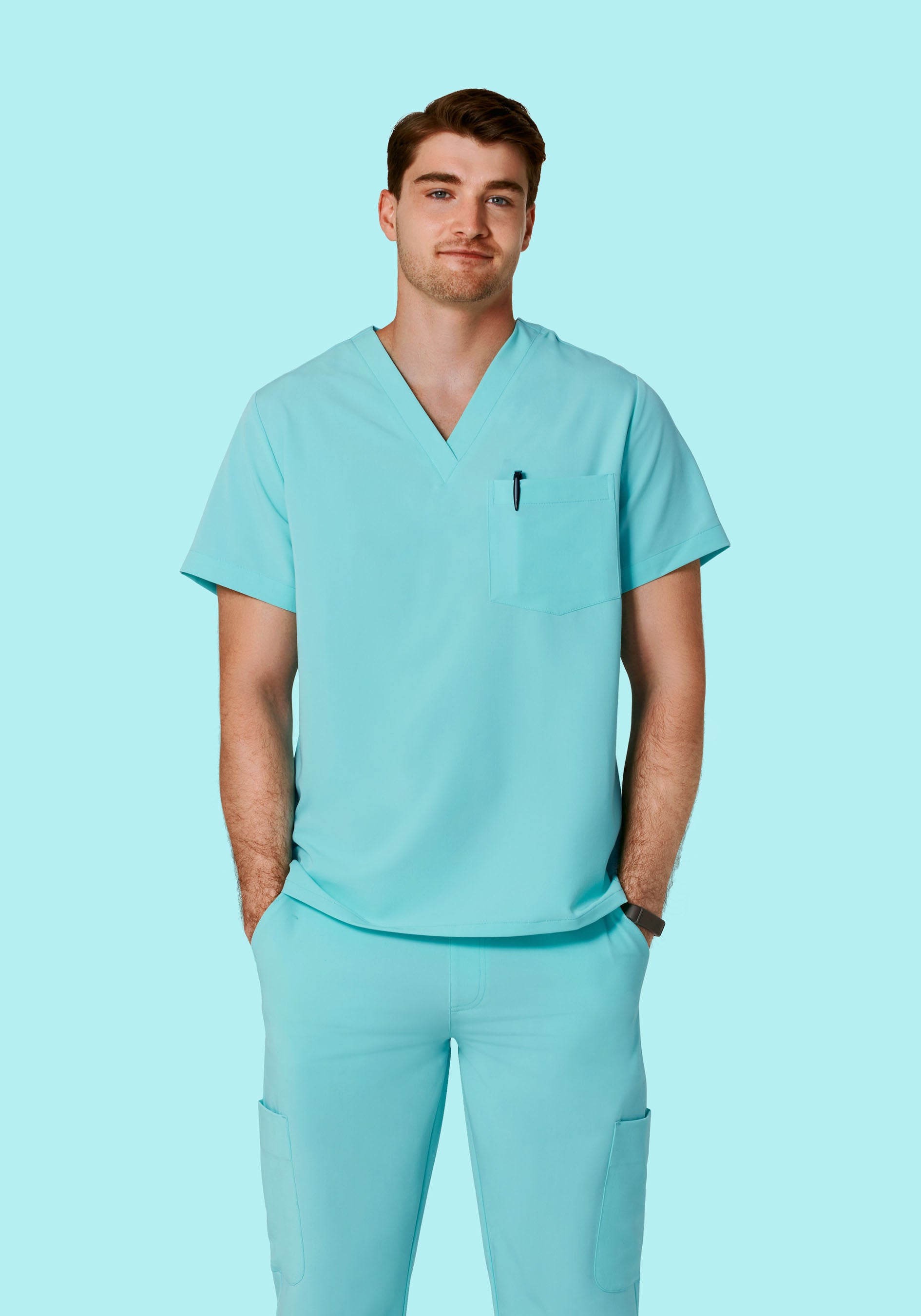 Two Pocket Top Aqua