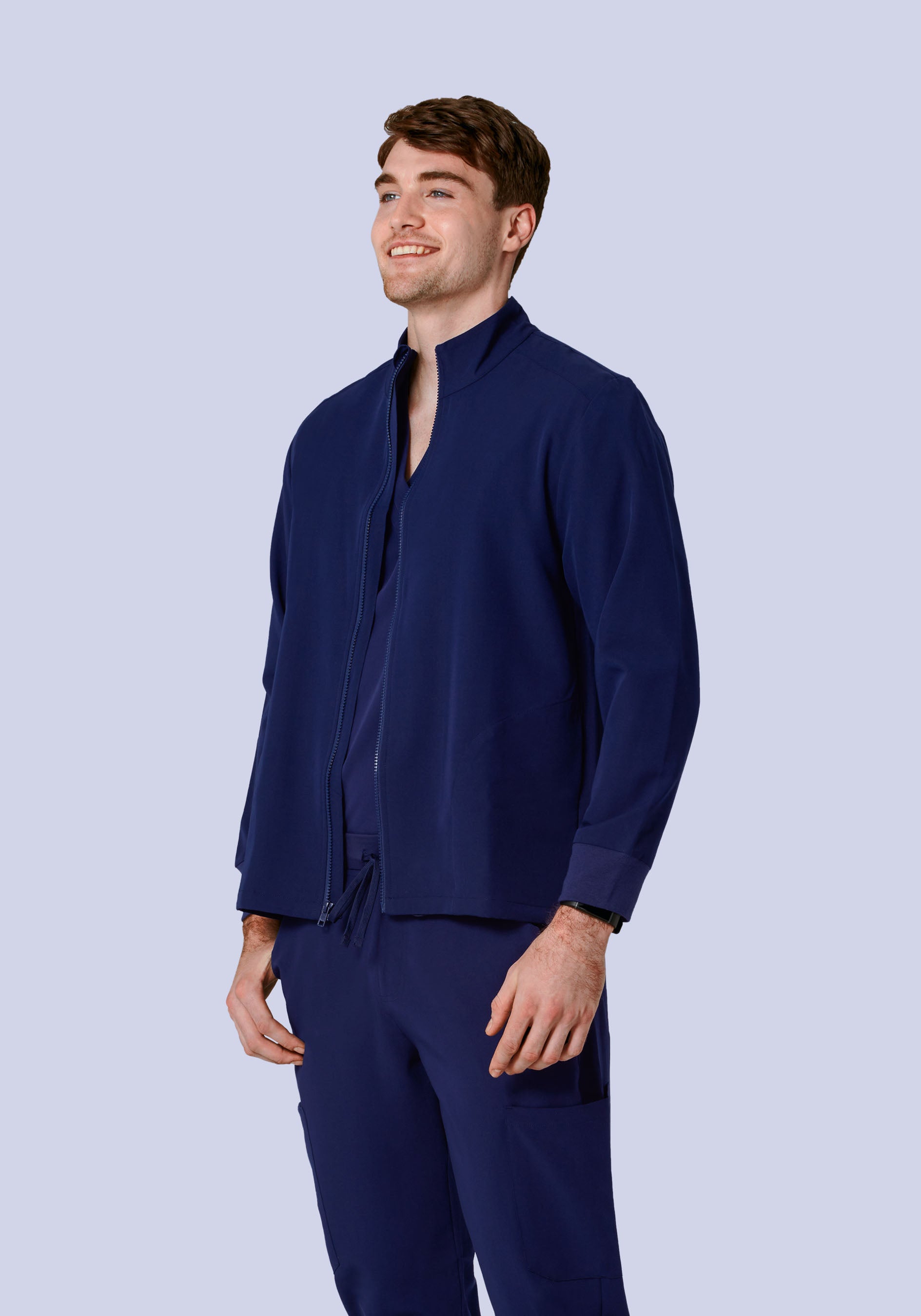 Men's Modern Scrub Jacket Navy