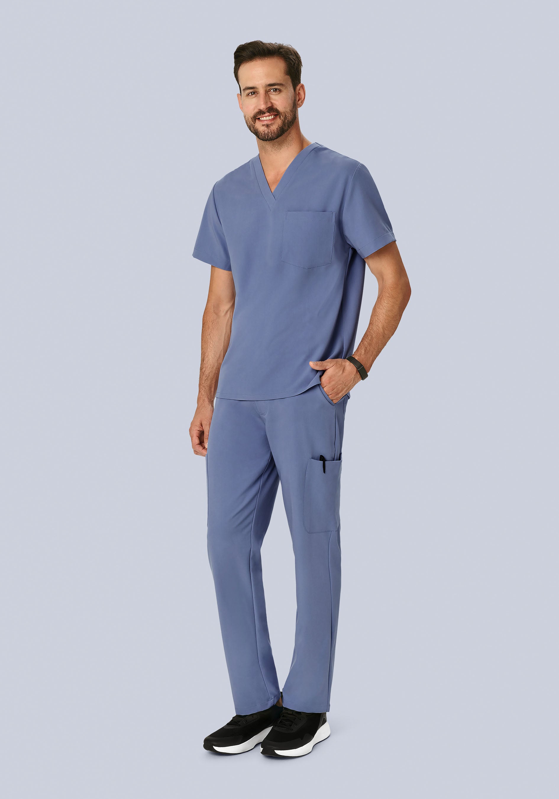 Two Pocket Top Periwinkle