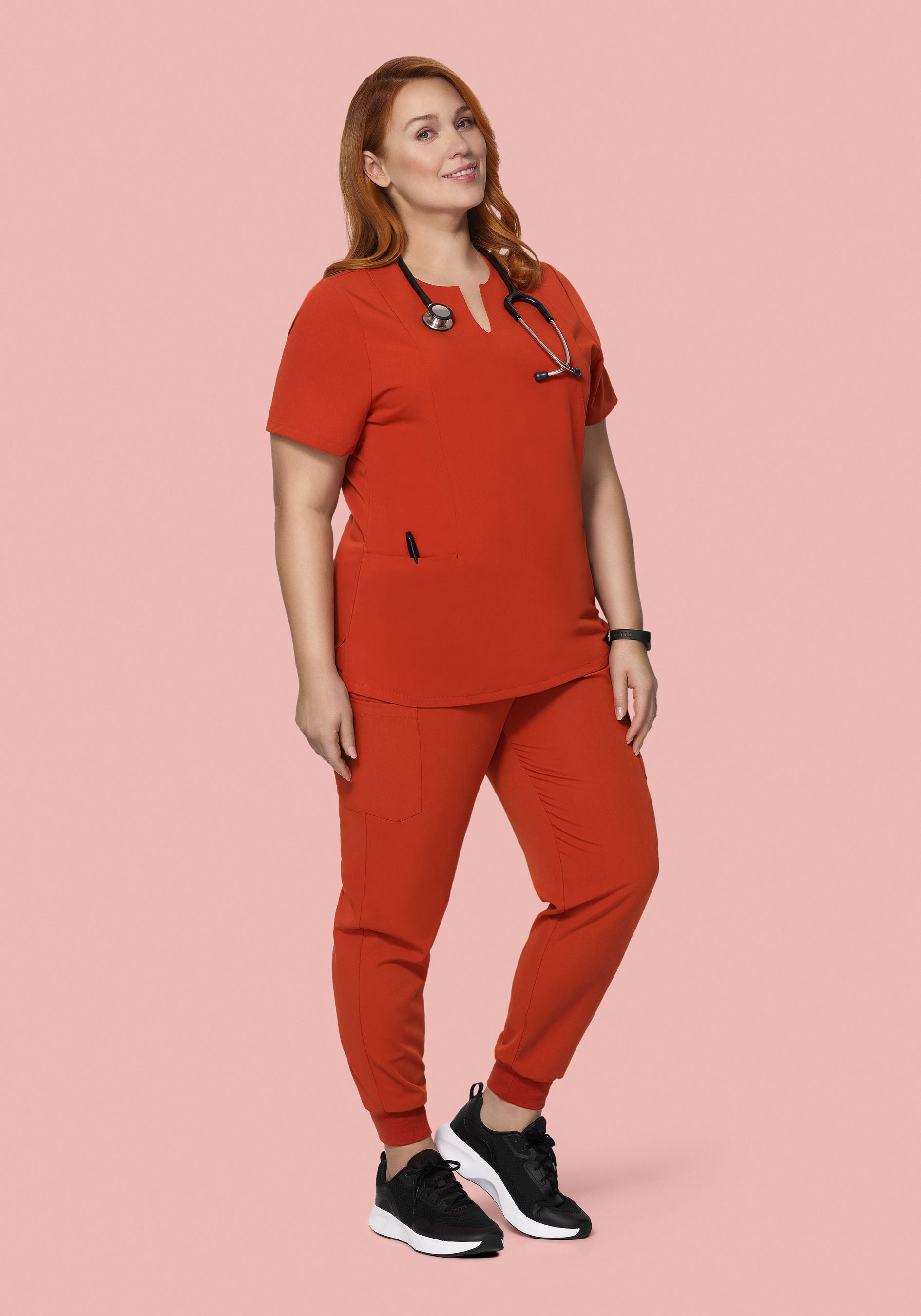 5 Pocket Notch Neck Top Rust