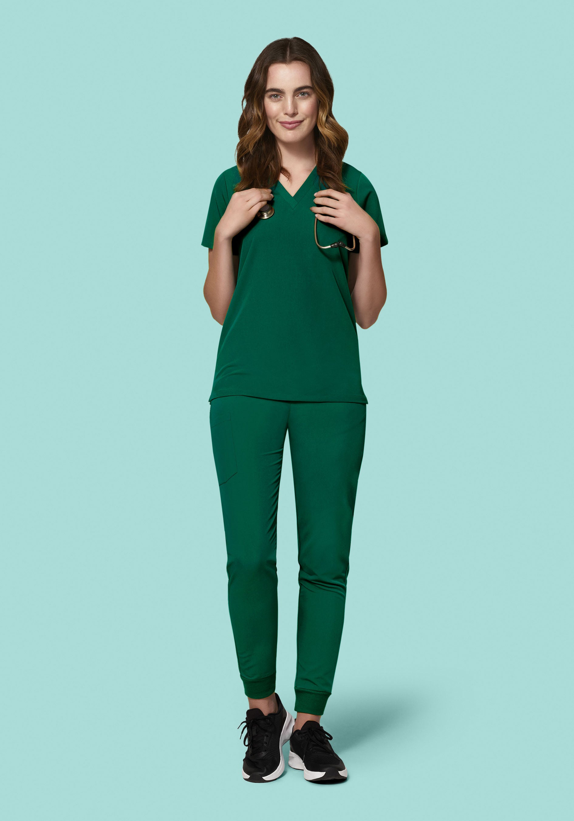 High Waisted Joggers Hunter Green