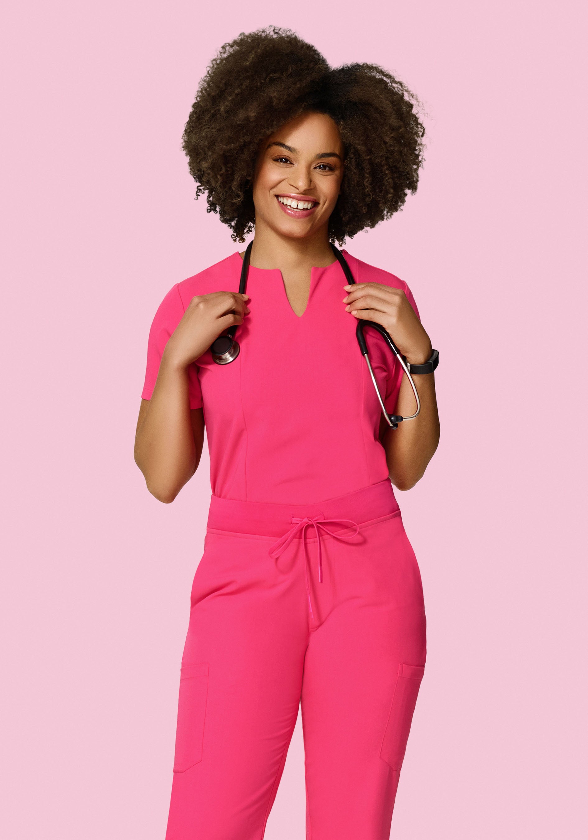 5 Pocket Notch Neck Top Azalea