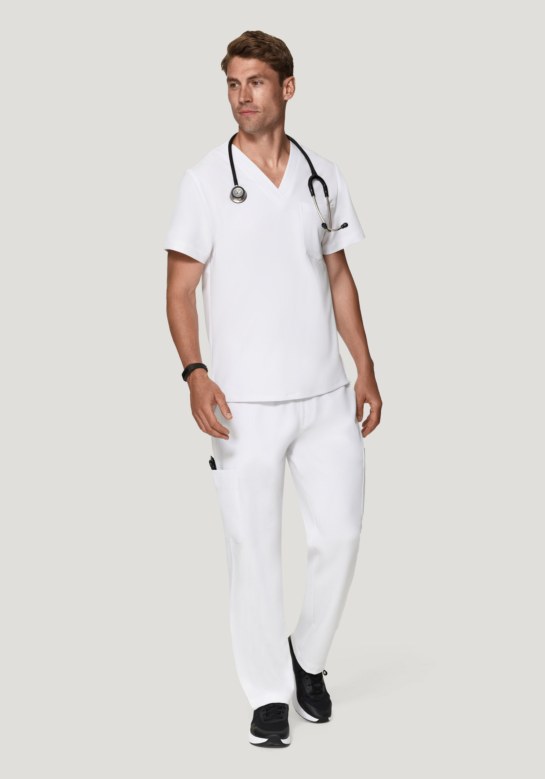 7 Pocket Cargos White