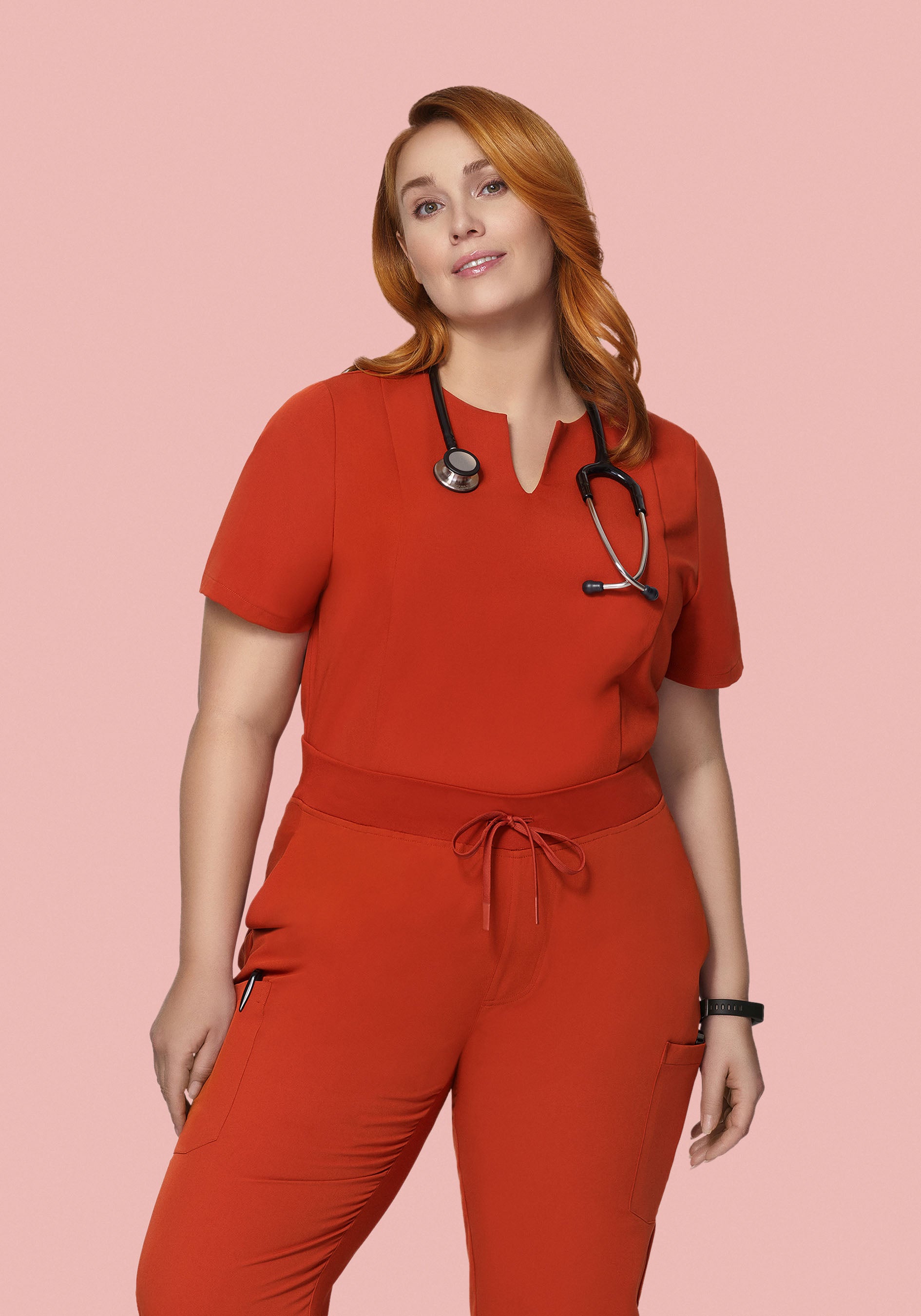 5 Pocket Notch Neck Top Rust