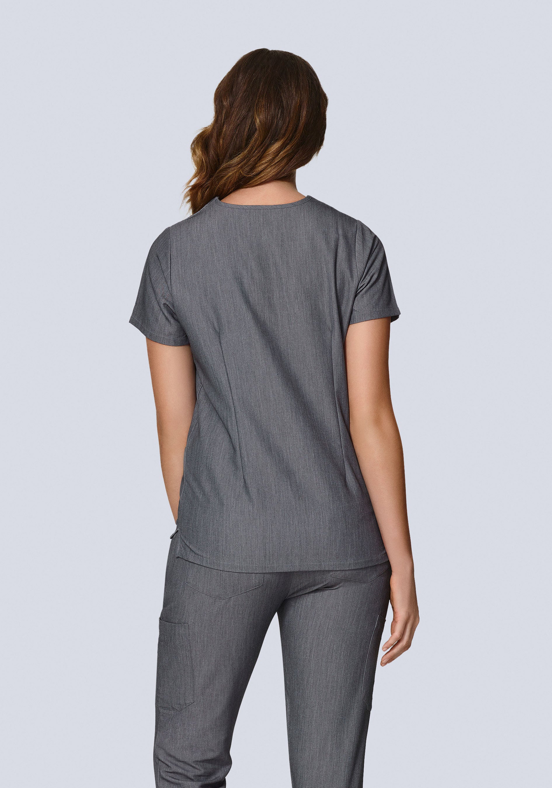 6 Pocket Top Gray