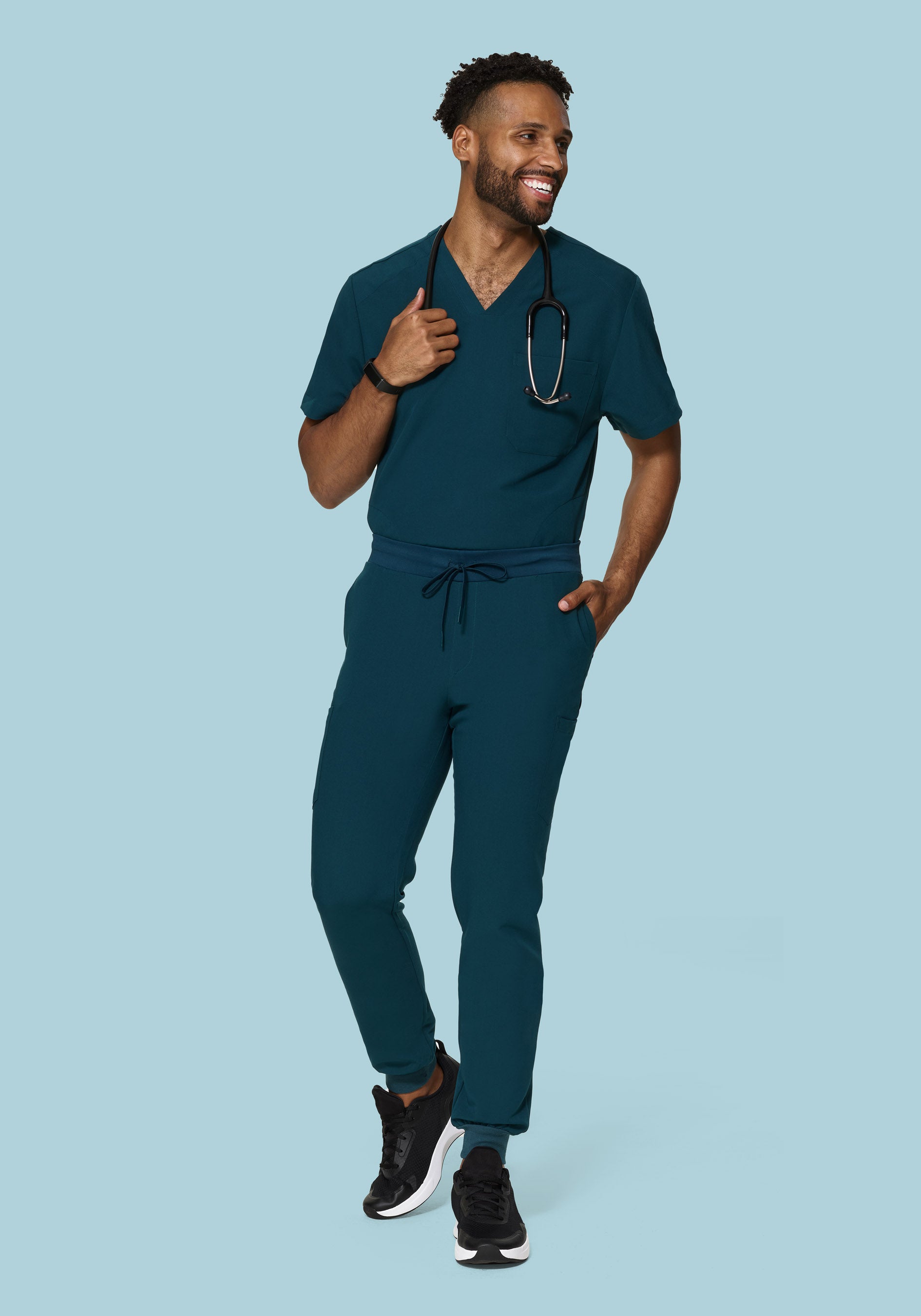 7 Pocket Joggers Caribbean Blue