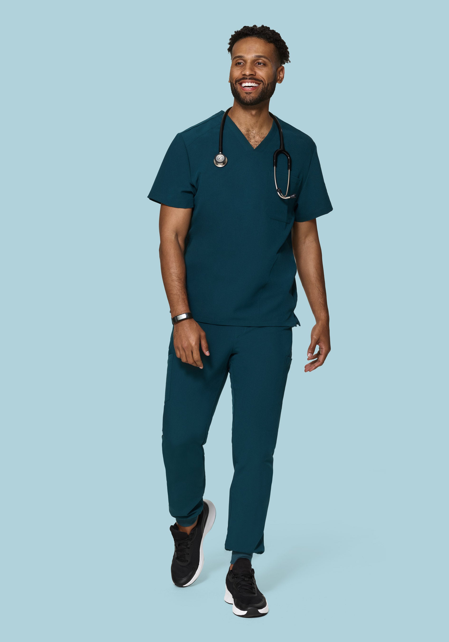 Three Pocket Top Caribbean Blue