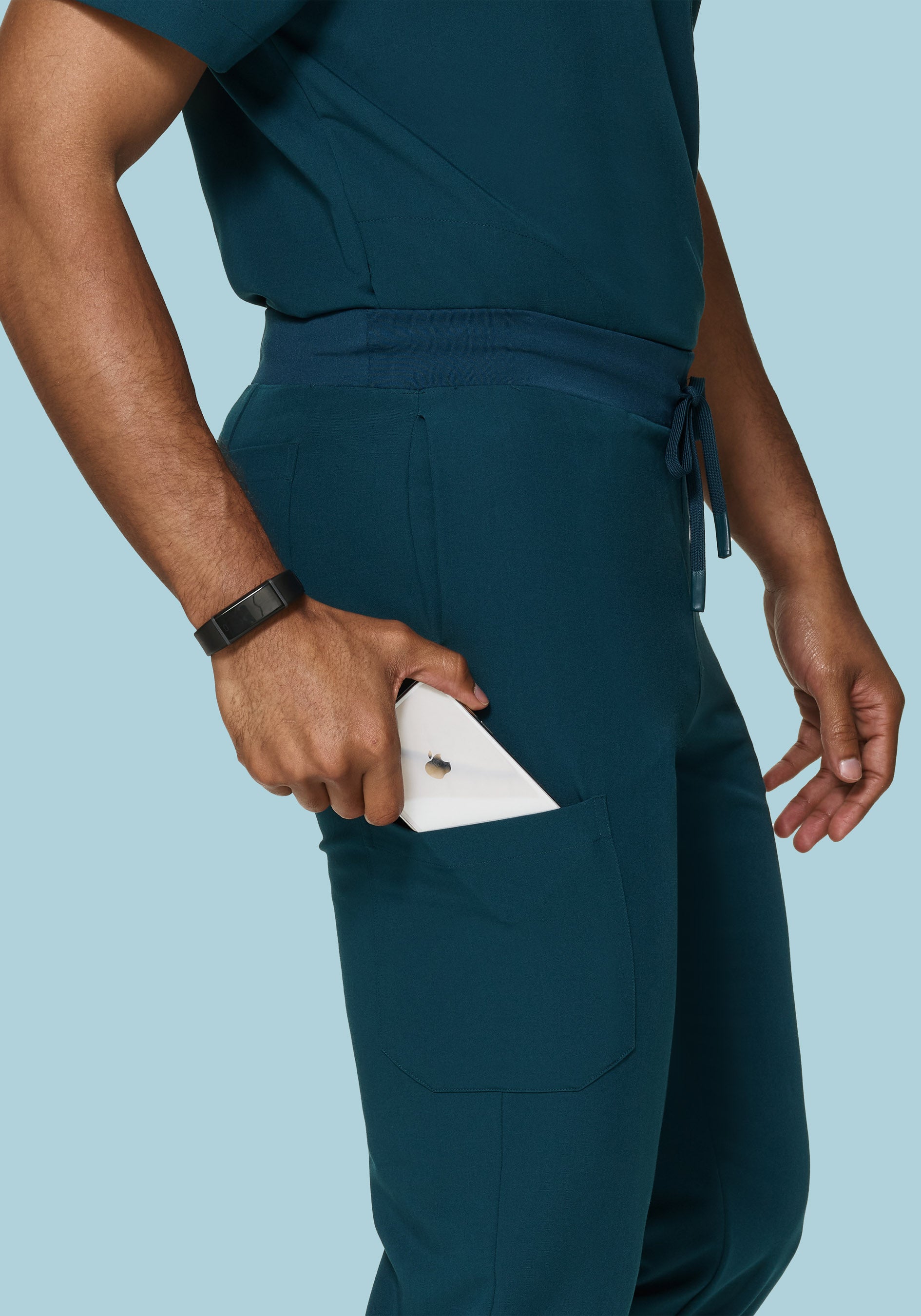 7 Pocket Joggers Caribbean Blue