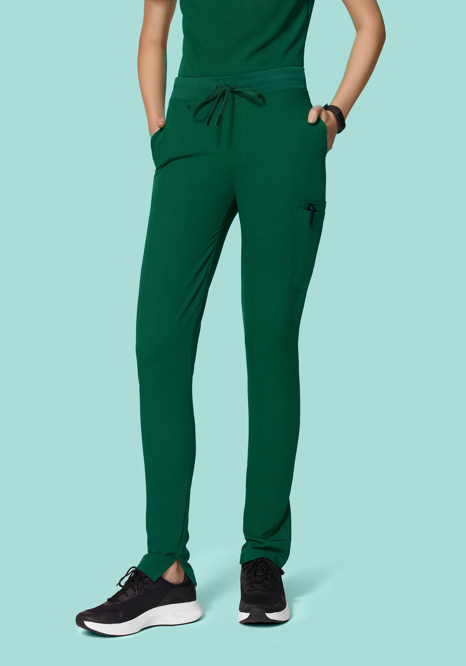 6 Pocket Slim Pants Hunter Green