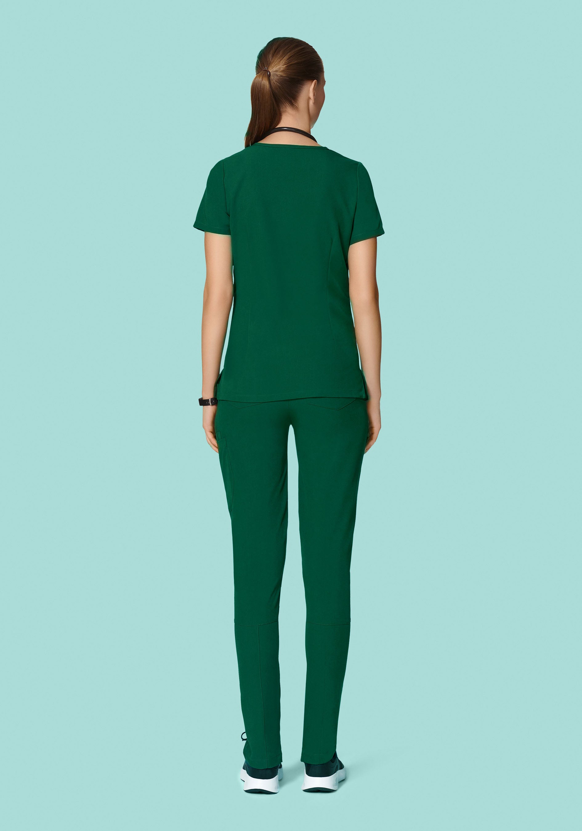 6 Pocket Slim Pants Hunter Green