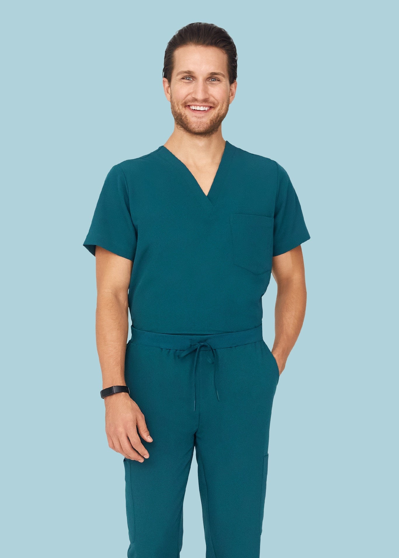 Two Pocket Top Caribbean Blue