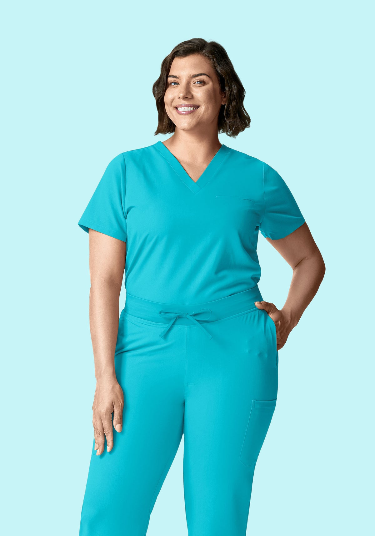 One Pocket Top Teal